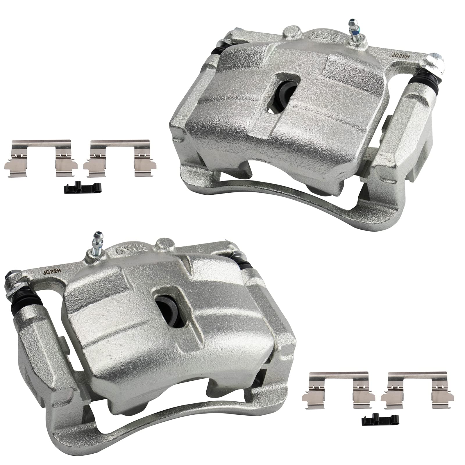 Trq Front Brake Caliper Set Compatible With 2008-2013 Nissan Rogue 2014-2015 Rogue Select