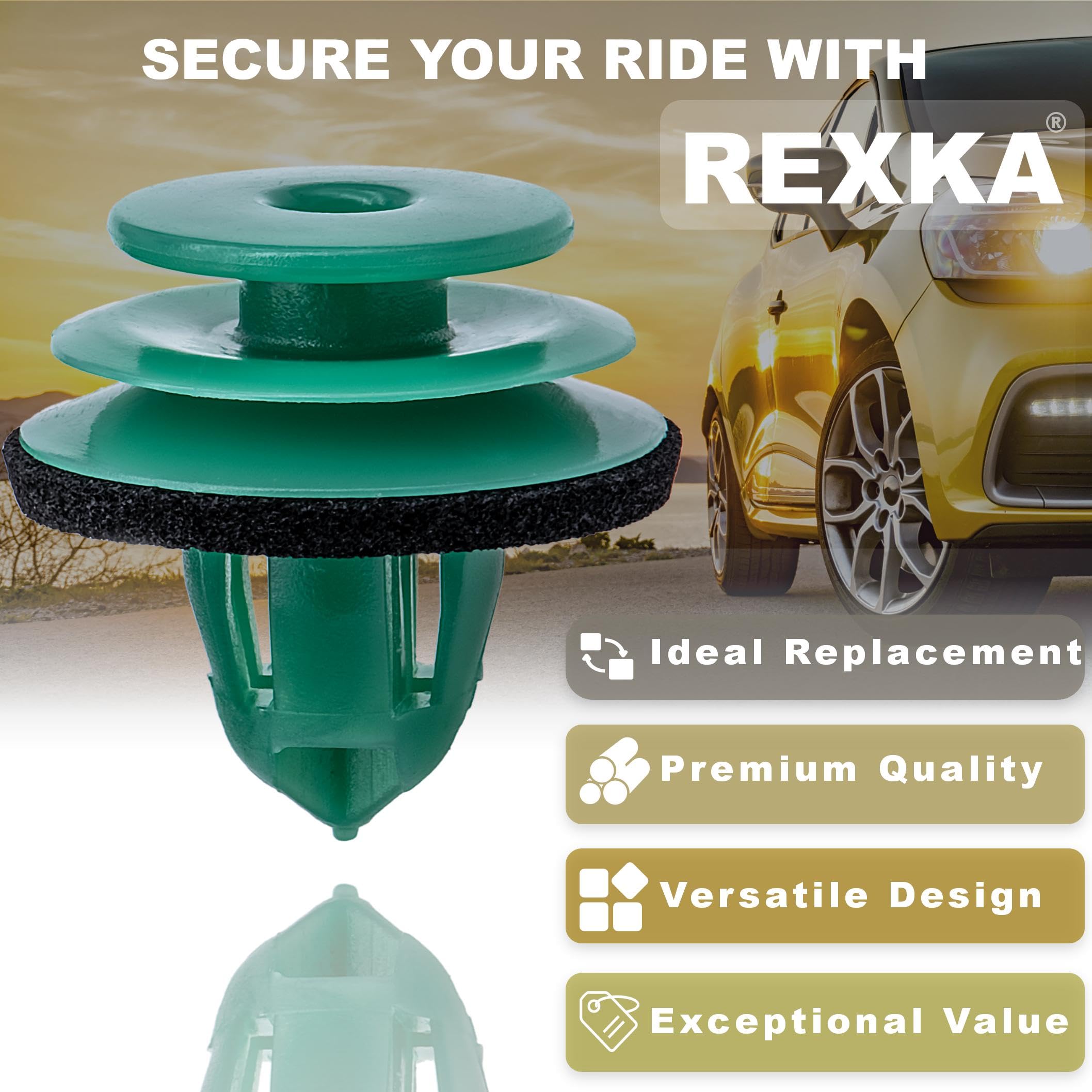 Rexka 20Pcs Door Trim Panel Garnish Retainer Clip 91560-Tg1-T01 For Honda Accord Civic Cr-V Fit Hr-V Odyssey Pilot Ridgeline