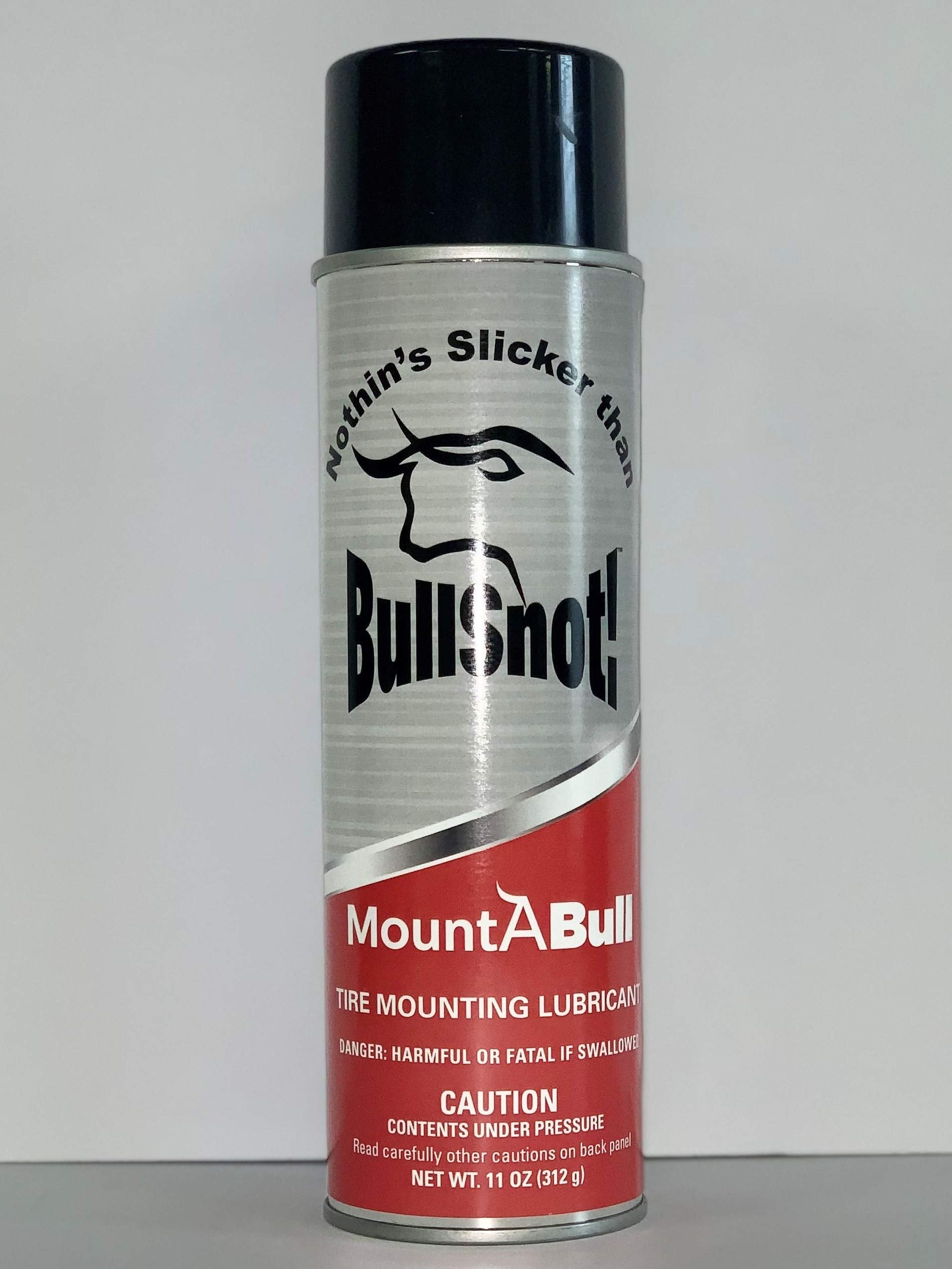 Bullsnot! Mountabull Tire Mounting Lubricant – Non-Staining Aerosol Spray For Quick Tire Mounting, Bead Protection, Rust & Corrosion Resistance – 11Oz