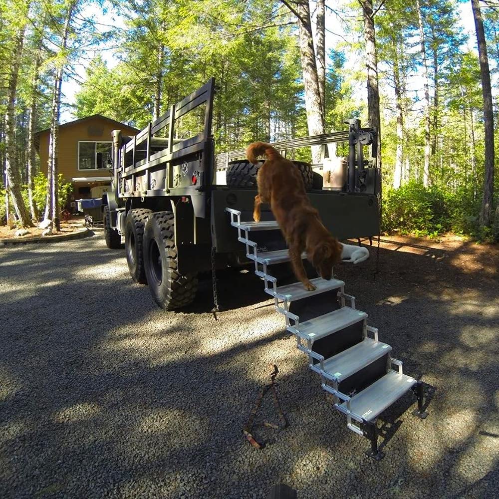 Torklift Glow Step A7504 - 4-Step Aluminum Ladder for RVs and Trailers