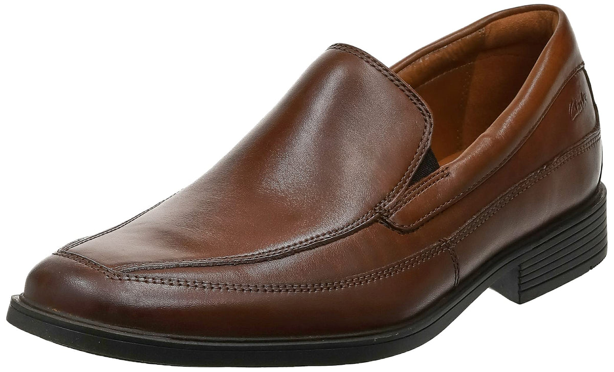 Clarks Mens Tilden Free Slip-On Loafer, Dark Tan, 14 M Us