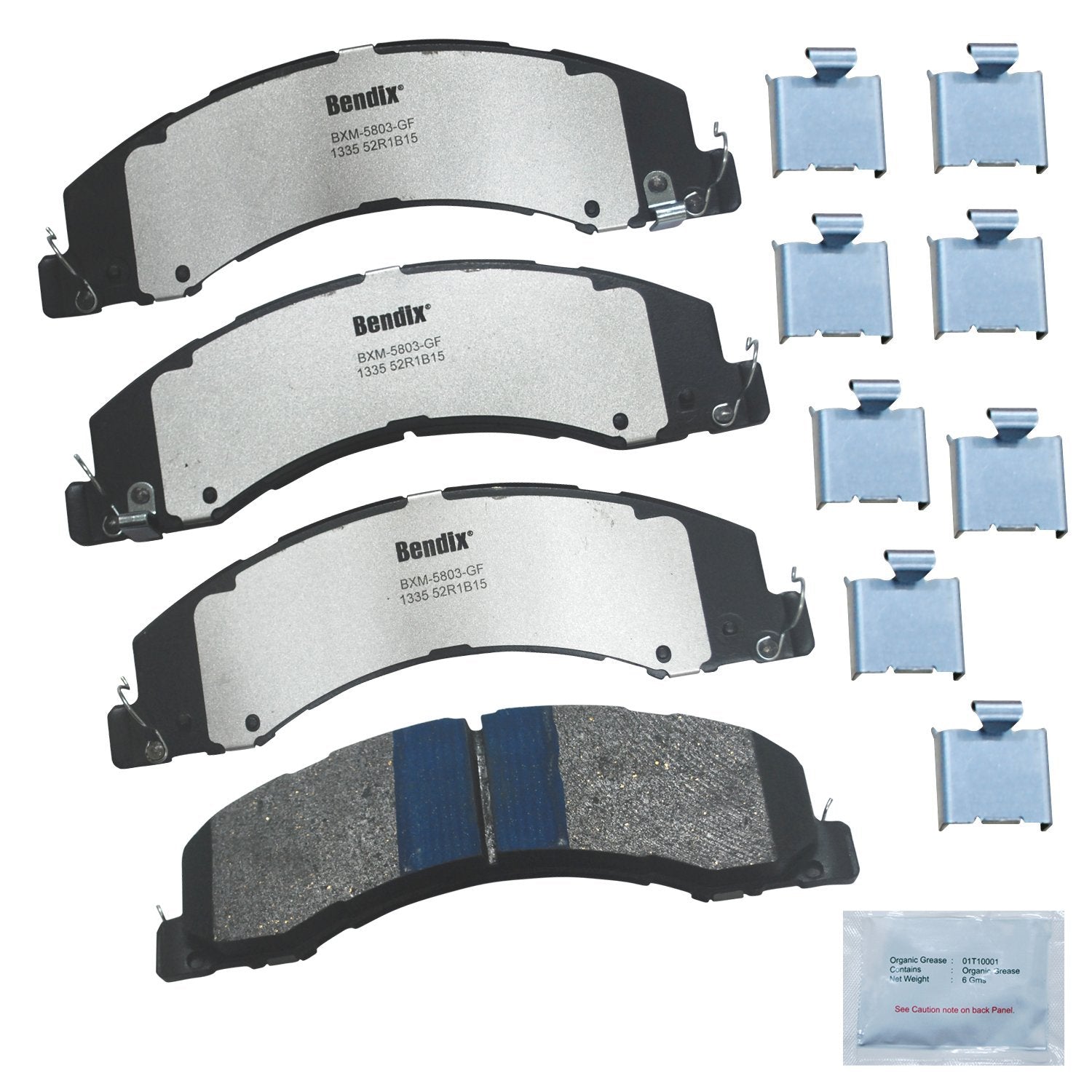 Bendix Fleet Metlok Mkd1335Fm Brake Pads Compatible With Ram 4500, 5500 (2008-2010), 700 (2017-2018), 4000 (2015-2018), 4500, 55