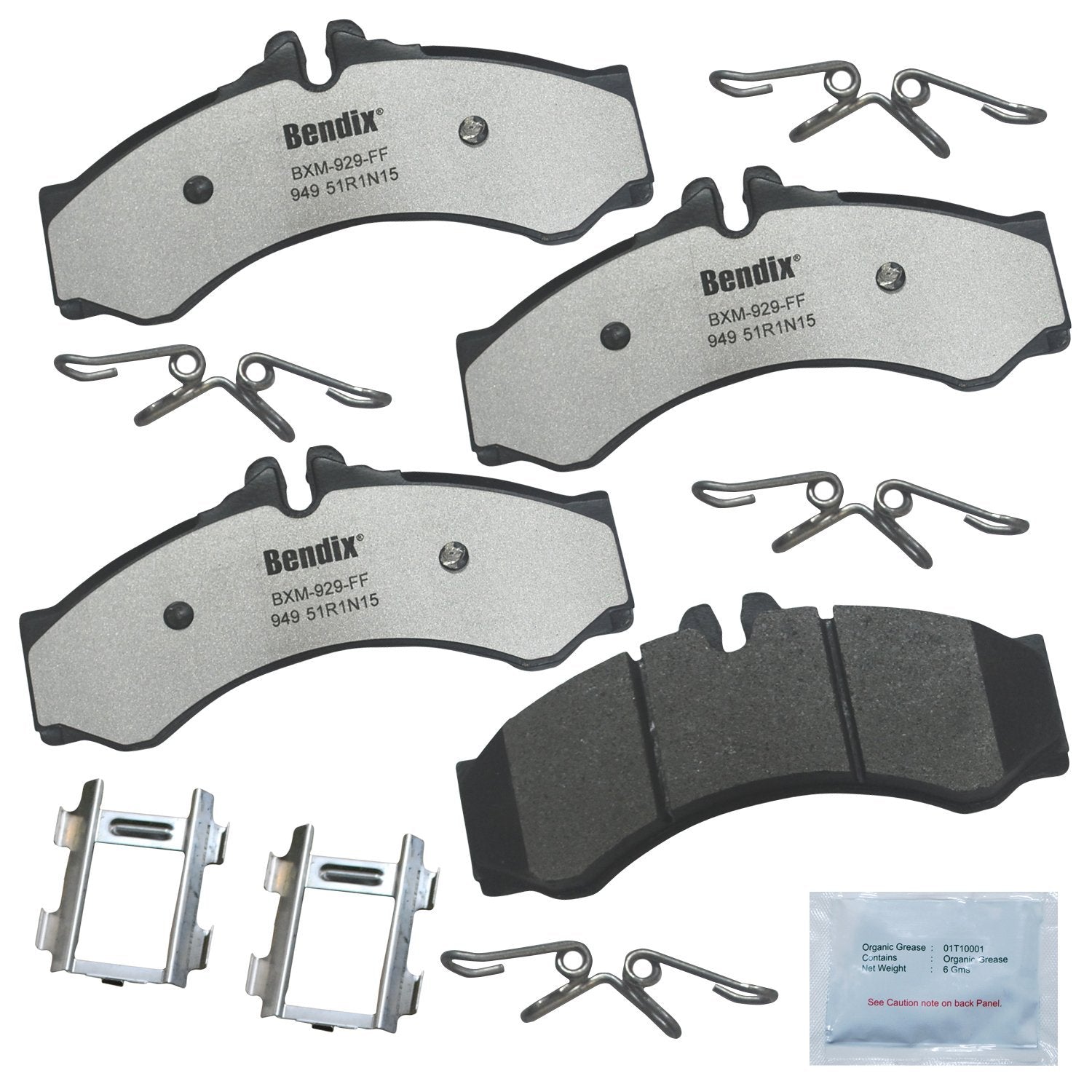 Bendix Fleet Metlok Mkd949Fm Brake Pads For Dodge Sprinter 2500 2006-2003, Sprinter 3500 2006-2003, Freightliner Sprinter 2500 2