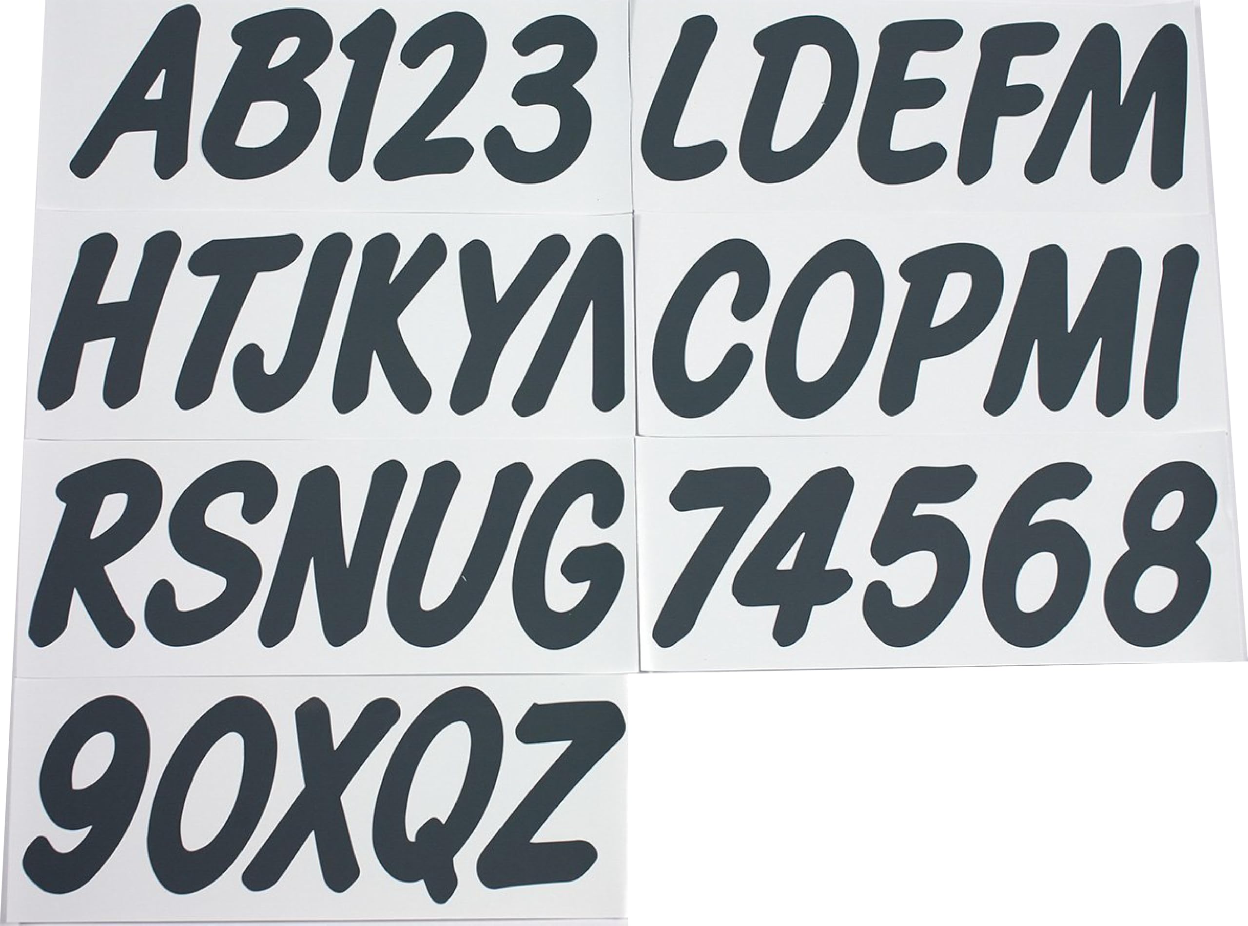 Hardline Products Series 400 Factory Matched 3-Inch Boat & PWC Registration Number Kit - GRY400EC