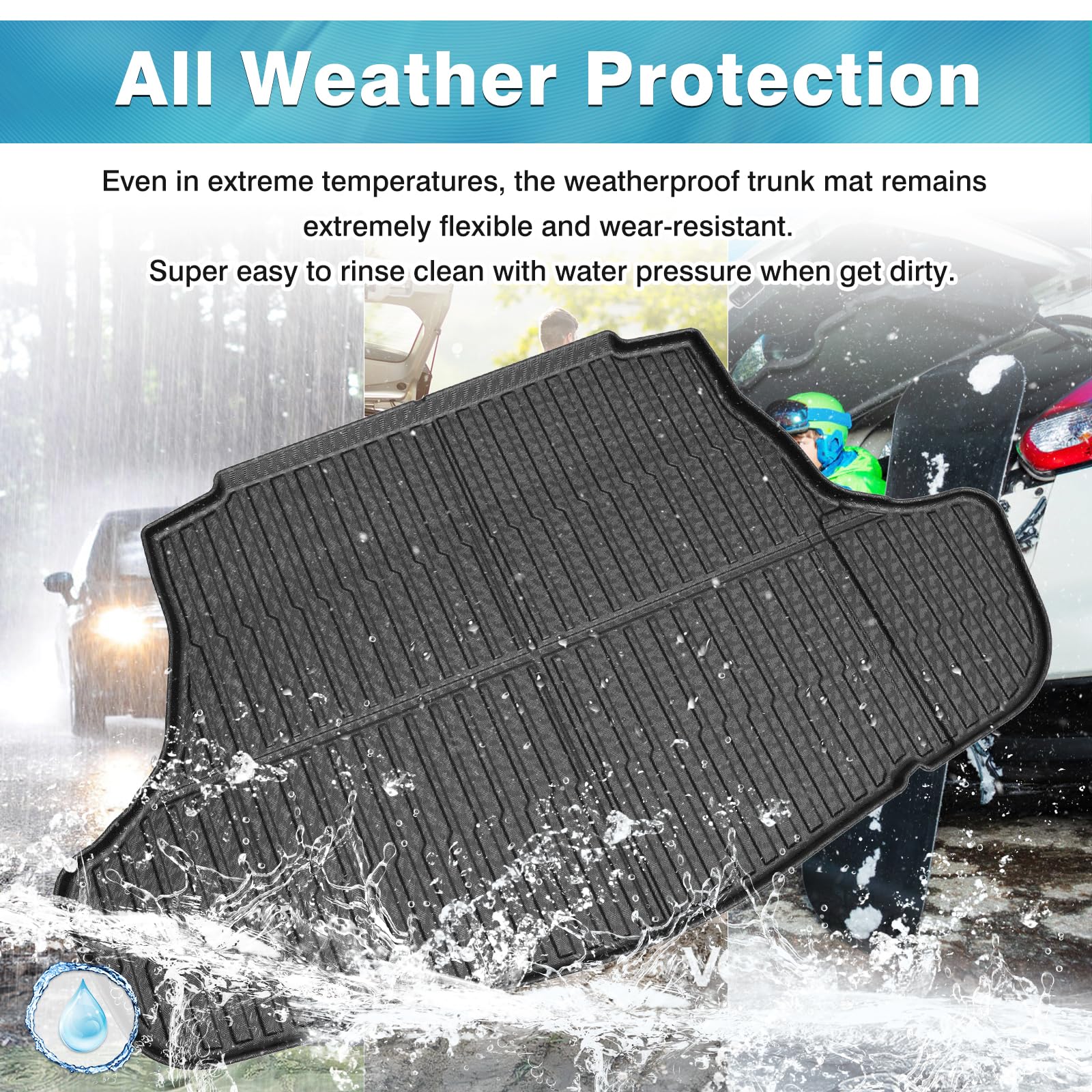 Mixsuper Cargo Liner For Lexus Nx/Nx Hybrid 2026 2025 2024 2023 2022 All Weather Cargo Mat Rear Trunk Liner Black