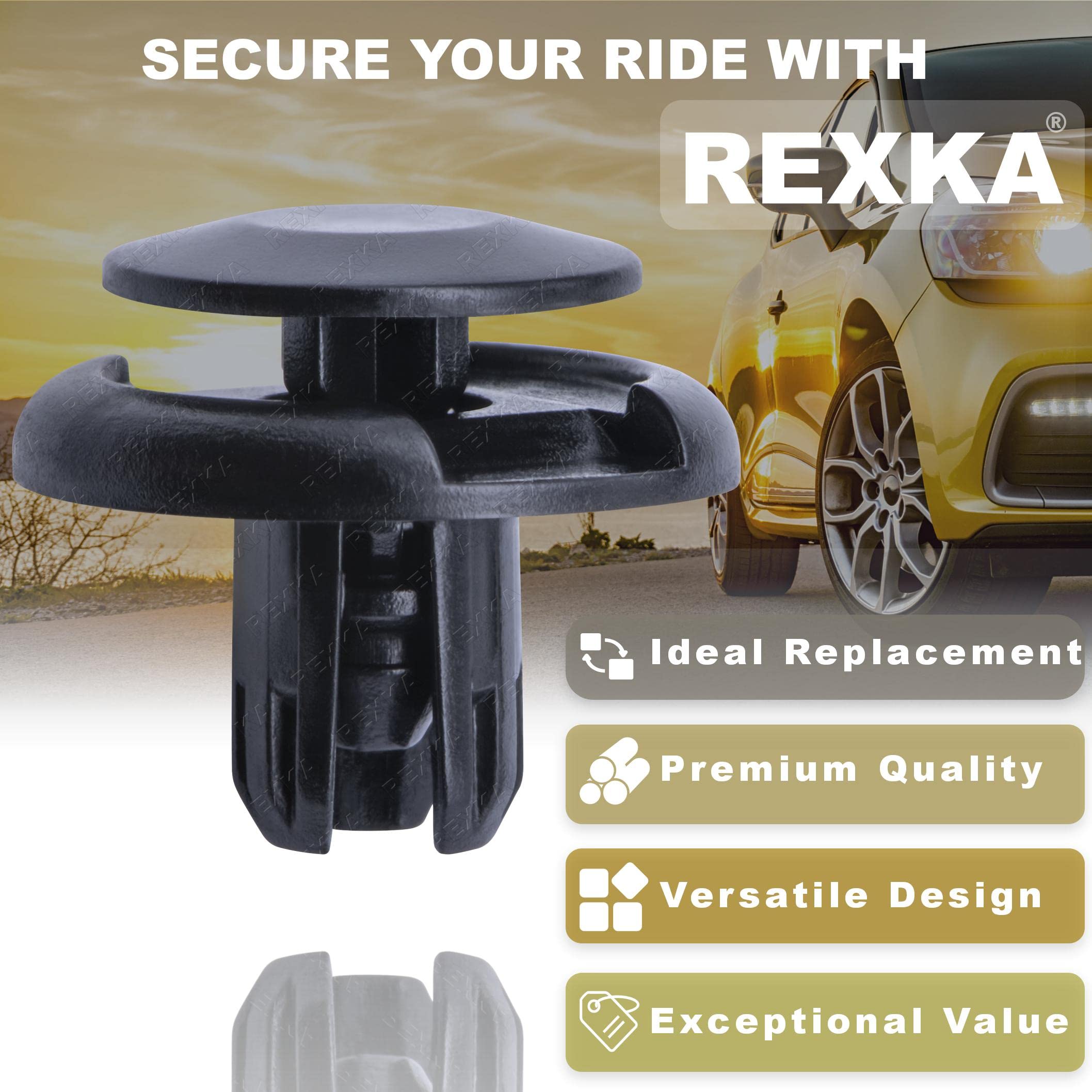 Rexka 51Pcs Fender Liner Splash Shield Bumper Retainer Clips Fastner 91512-Sx0-003 Fits Honda Acura Accord Civic Cr-Z Fit Insigh