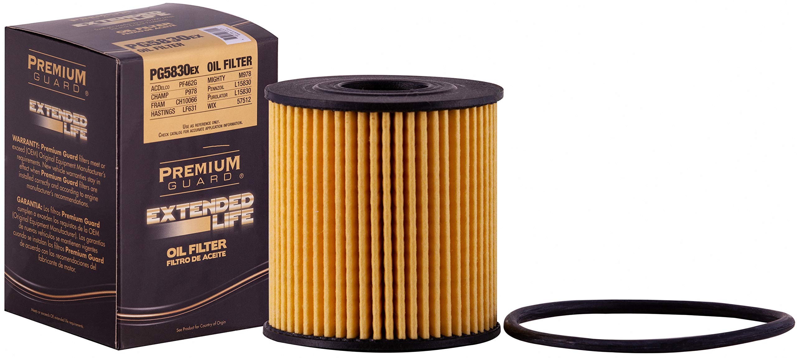 Pg Pg5830Ex Extended Performance Oil Filter|Fits 2007-14 Ford Transit, 2007-15 Mini Cooper, 2011-16 Cooper Countryman, 2013-16 C