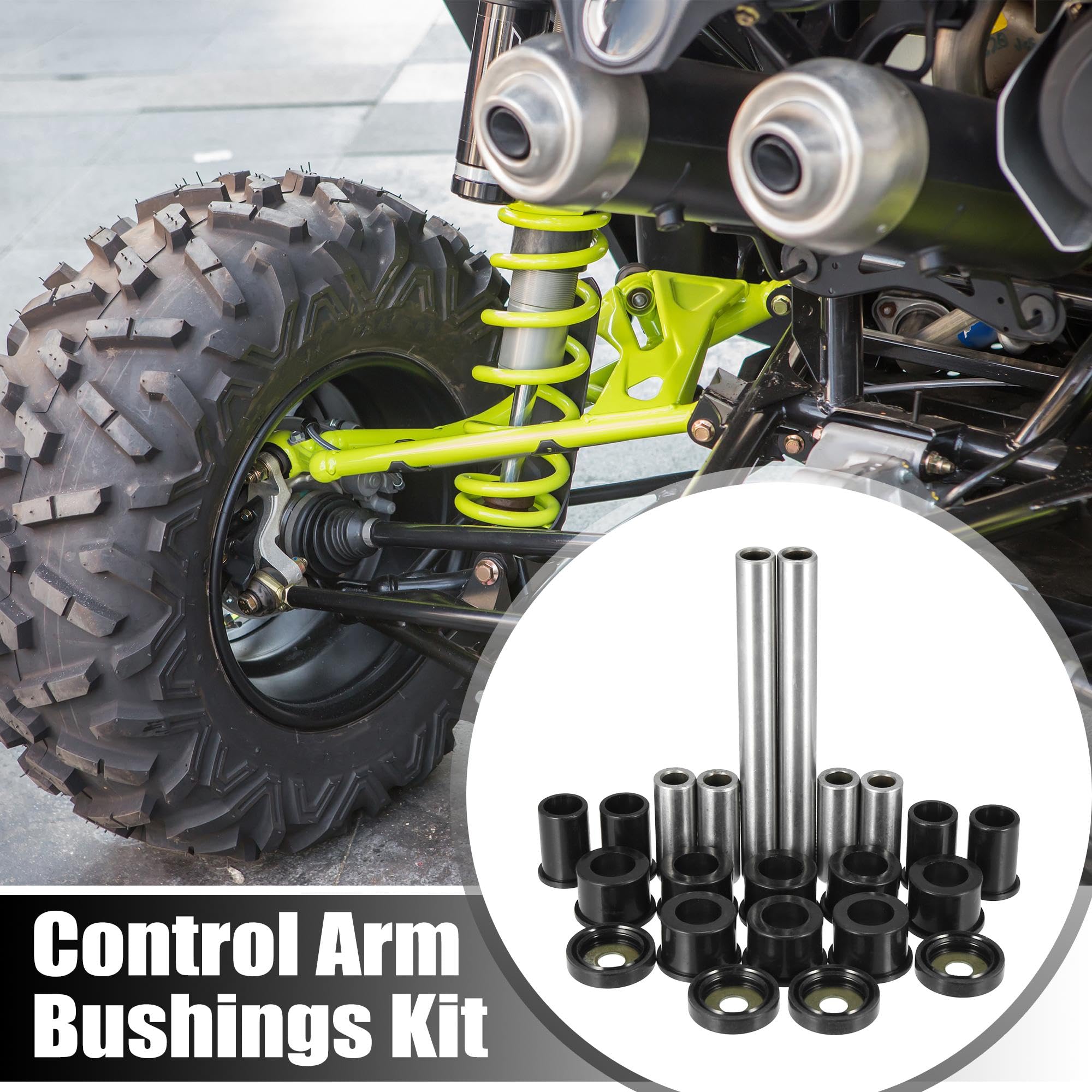 Motoforti Front Upper And Lower Control Arm Bushings Kit Suspension For Honda 500 Foreman Rubicon Trx500 Fa Trx500 Fga Trx500 Fpa 4X4 2001-2017