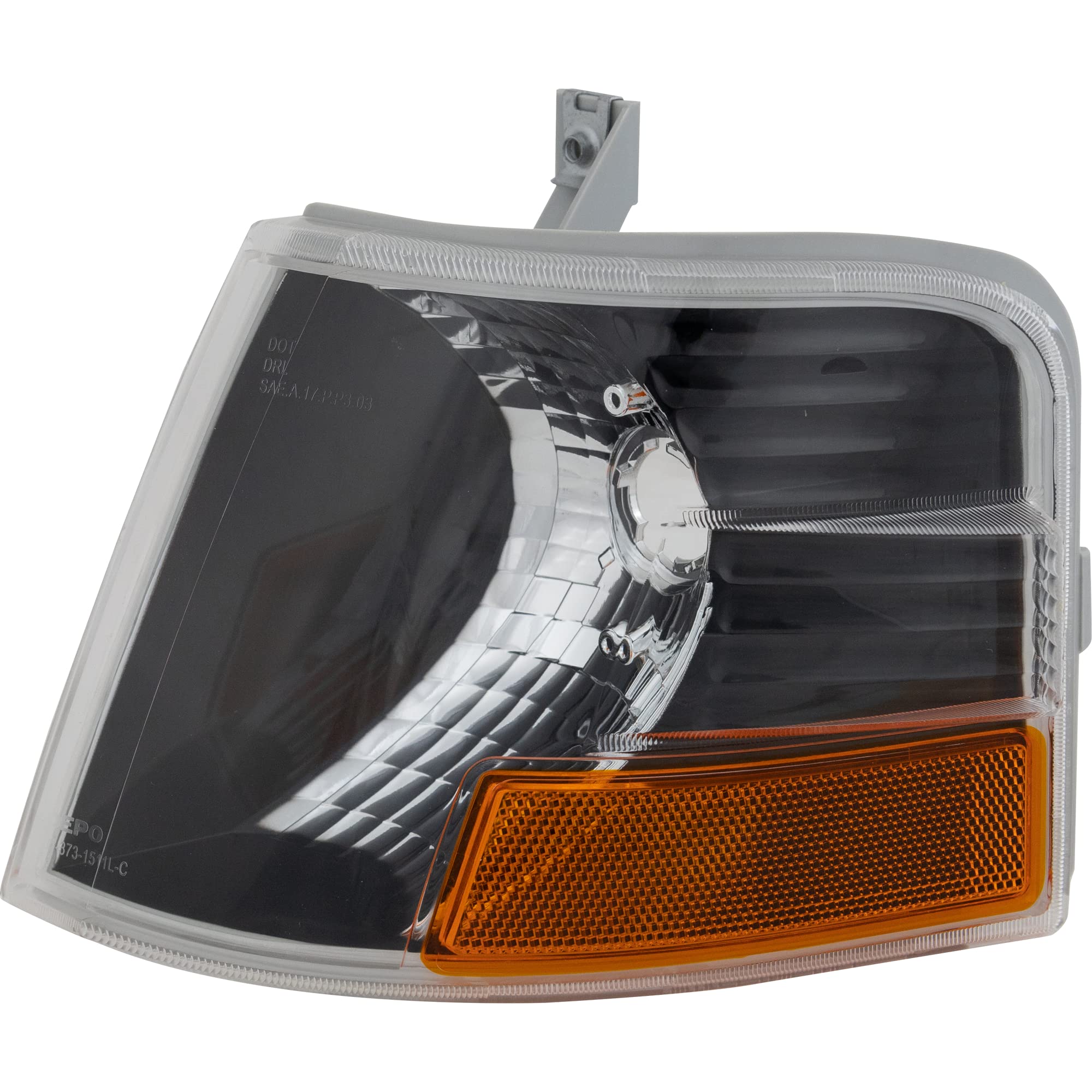 Garage-Pro Headlight Assembly Set Compatible With 2000-2003 Volvo Vnl, 2000-2017 Vnm Left And Right Side Diamond Design Black Bezel