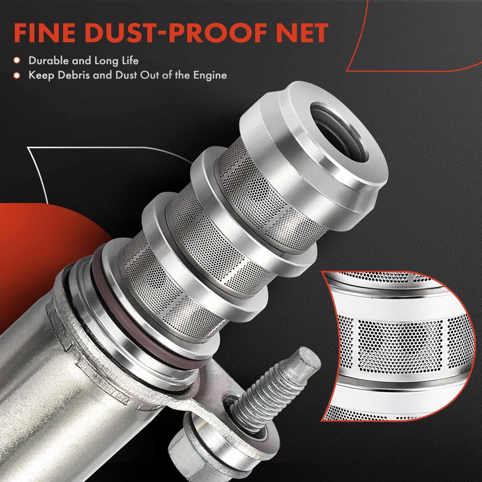 A-Premium VVT Camshaft Position Actuator Solenoid Valve Kit for Chevy GMC Equinox Malibu Cobalt HHR Terrain Buick Pontiac Saturn 2.0L-2.4L