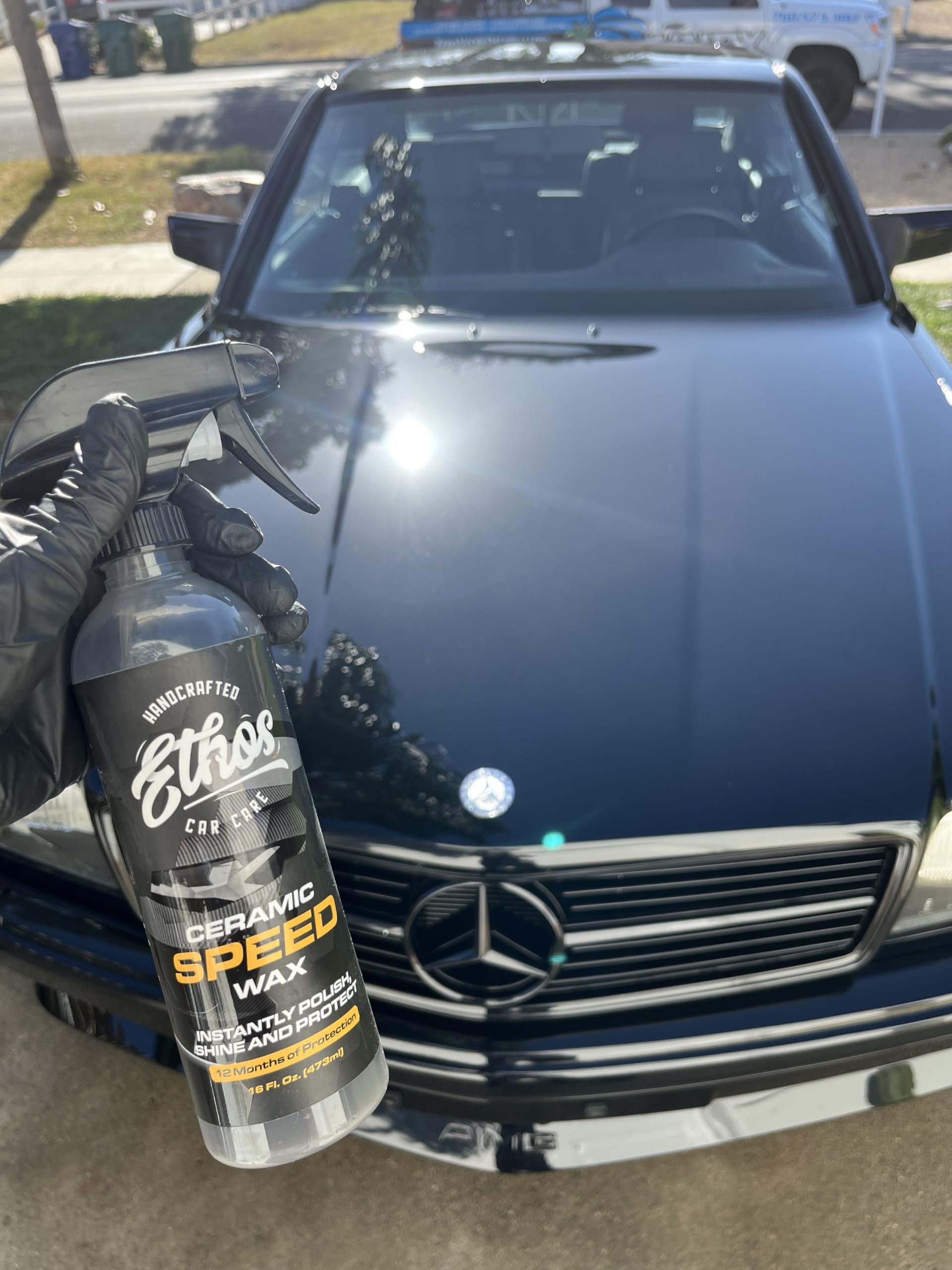 Ethos Ceramic Speed Wax - Ceramic Coating For Cars - Ceramic Coating Car Wax Spray - Ceramic Car Wax Polish Hydrophobic Top Coat