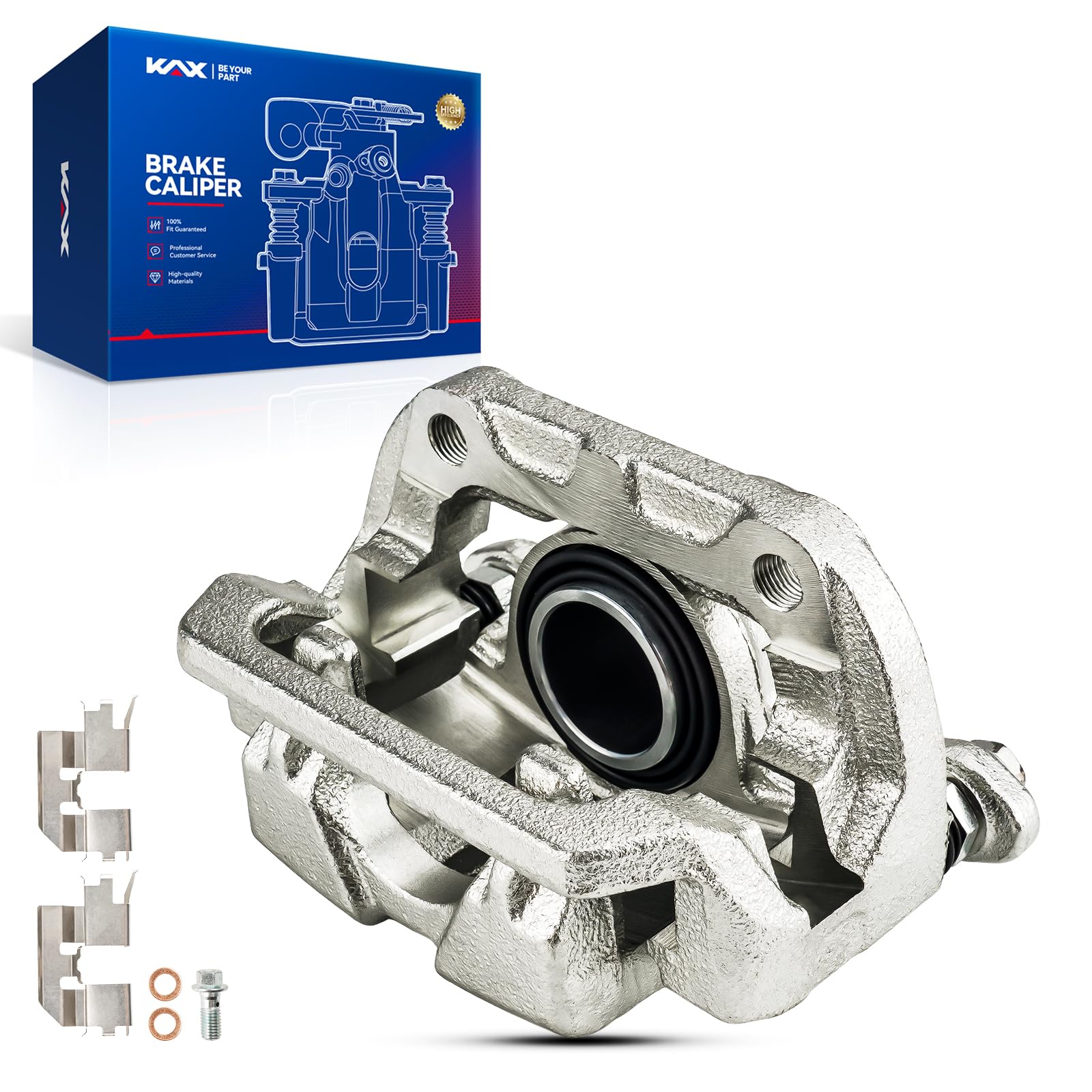 Kax Disc Brake Caliper Assembly Fit For 2005 2006 2007 2008 2009 2010 Honda Odyssey, Rear Right Passenger Side, Automotive Repla