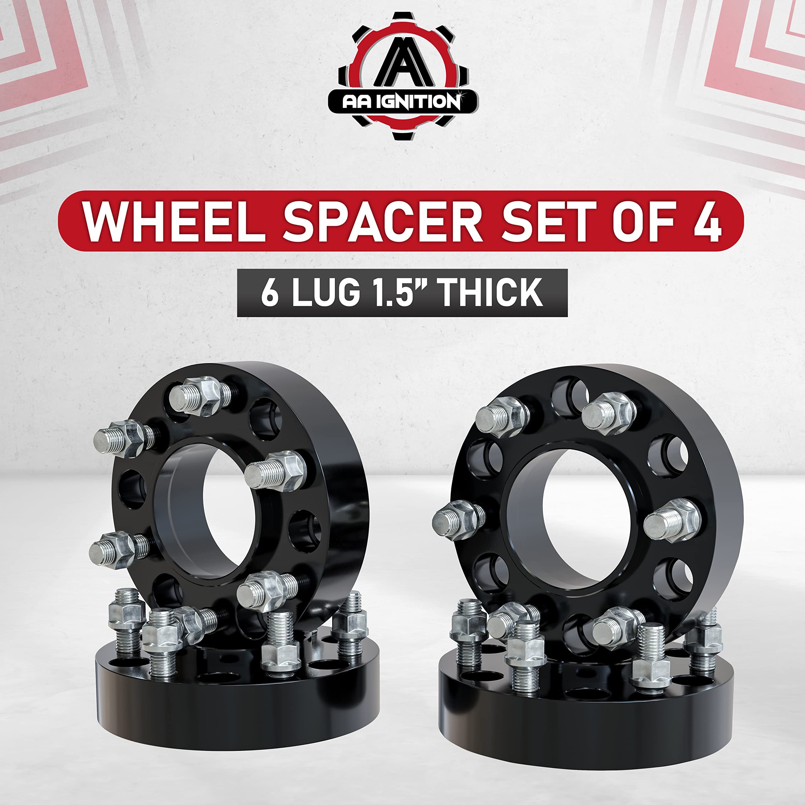 6X5.5 Wheel Spacers 2 Inch, Set Of 4-6 Lug 50Mm Wheel Centric Adapter - Fits Chevy, Gmc & Cadillac - 1999-2022 Silverado, Sierra