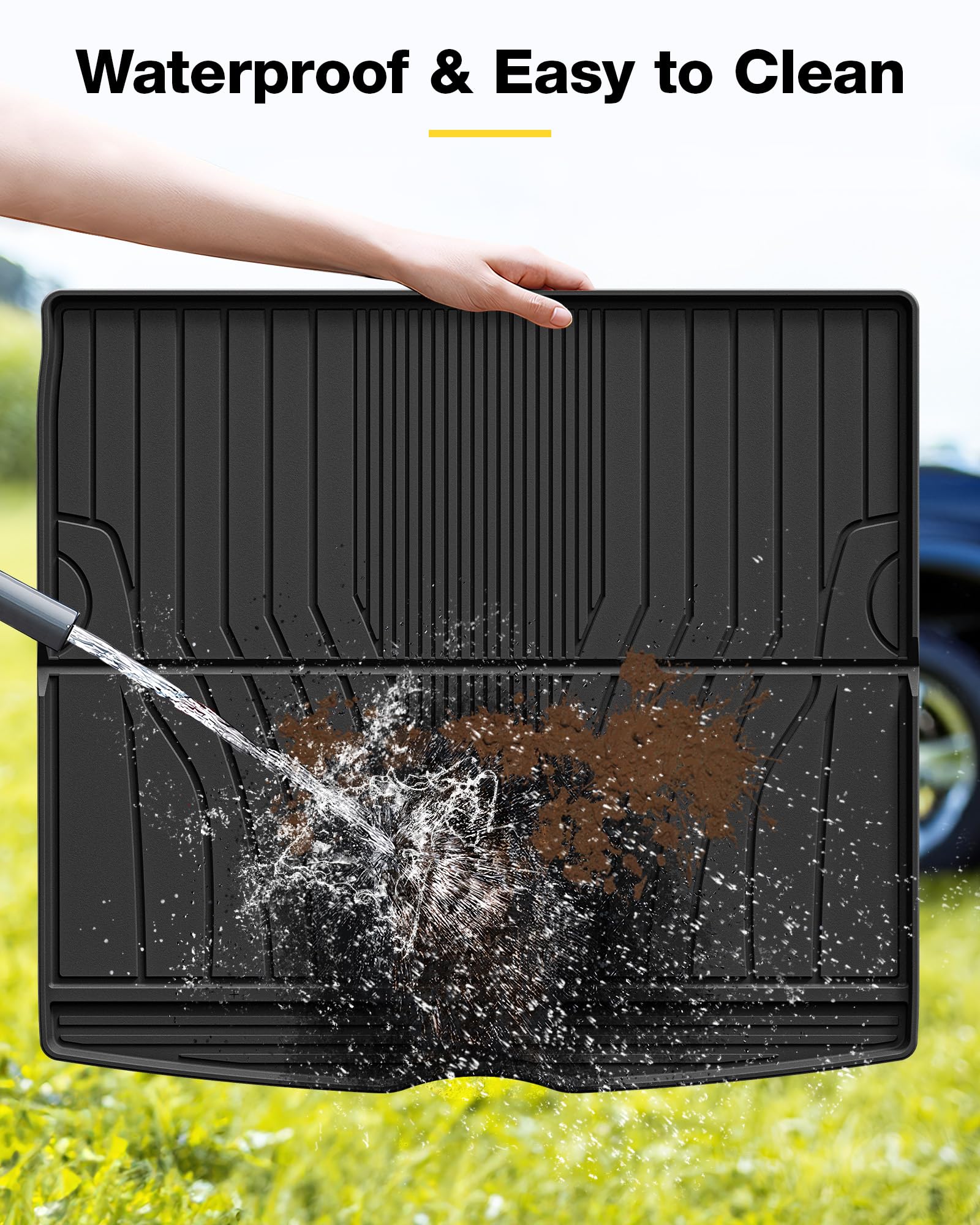 3W Cargo Liner For Mercedes Benz Gle 2020-2024 2025 Trunk Mat Heavy Duty All Weathe Custom Fit Trunk Liner For Mercedes Benz Gle