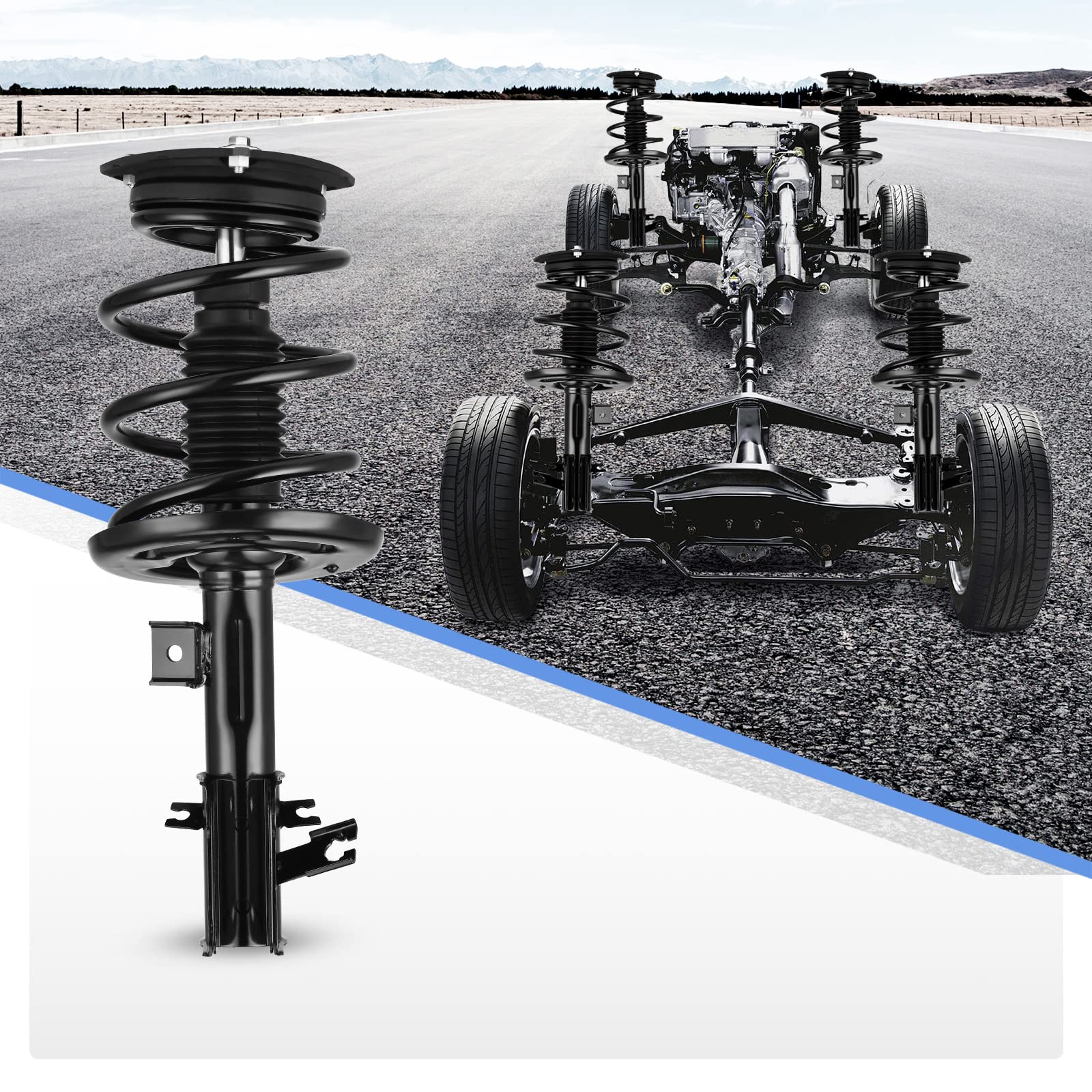 Yitamotor Front Complete Strut And Rear Shocks Quick Struts Assembly Compatible With 2009-2012 Maxima