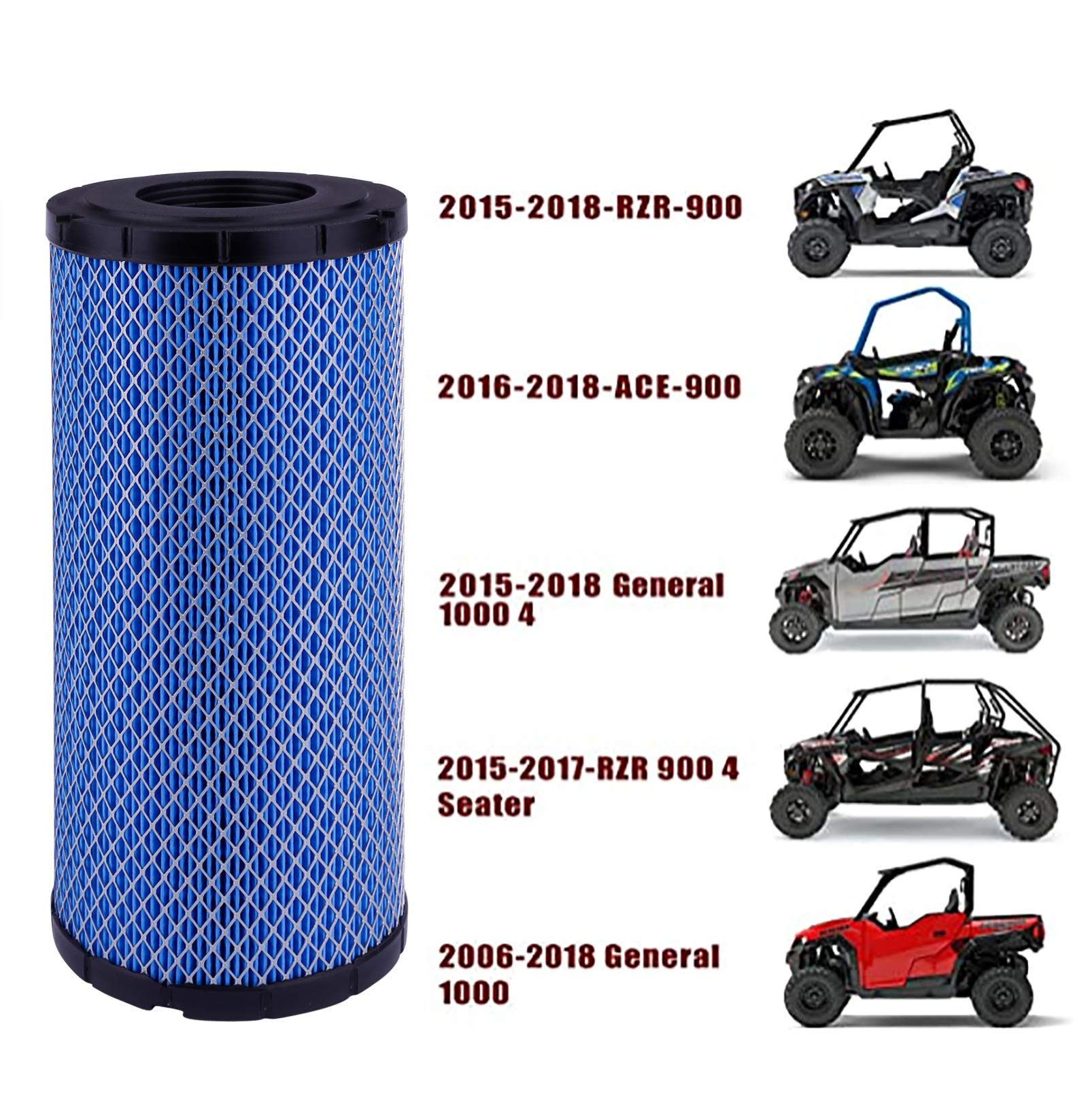 7082115 7081937 Air Filter Compatible with Polaris ACE 900, General 1000, General 4 1000, RZR 4 900, RZR 900, RZR S 1000 2015-20