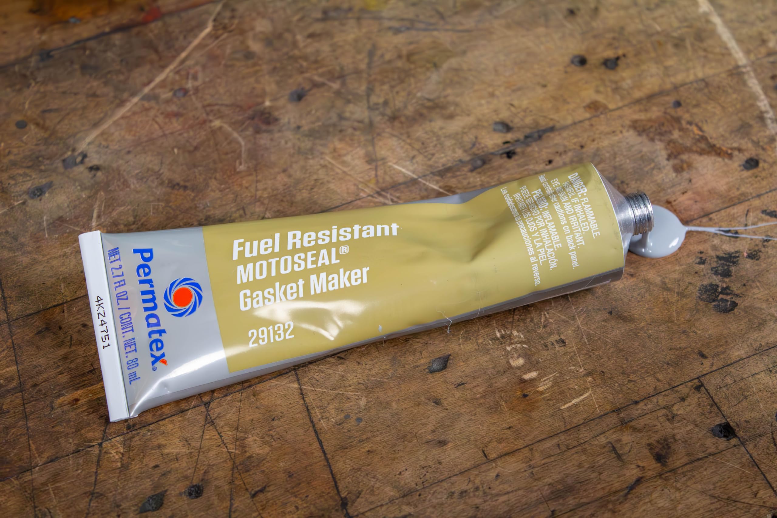 Permatex 29132-6PK MotoSeal 1 Ultimate Gasket Maker Grey, 2.7 oz. (Pack of 6)