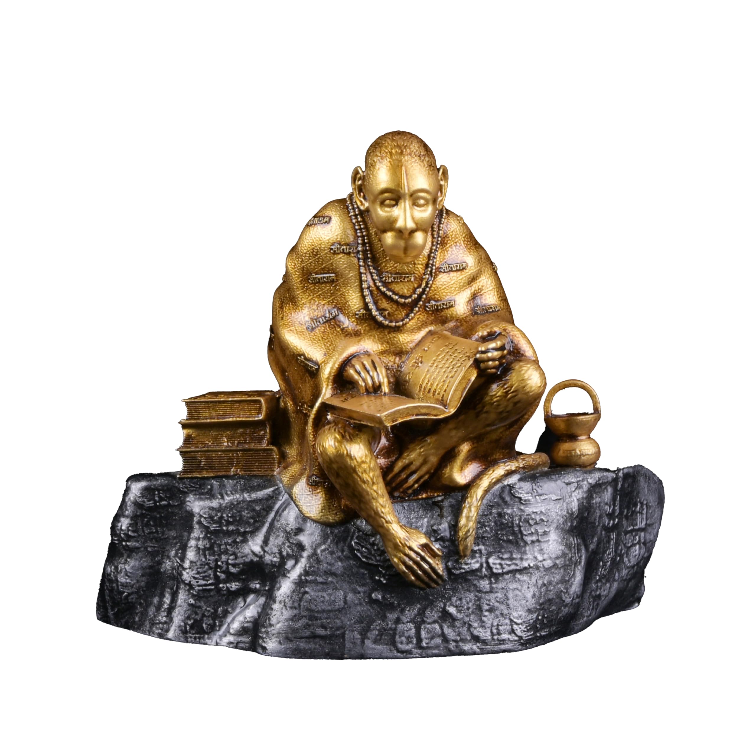 Artarium Resin Hanuman Ji Murti Ramayani Hanuman Lord Balaji Murti Bajrangbali Idol Sankat Mochan Bhagwan Idol For Car Dashboard