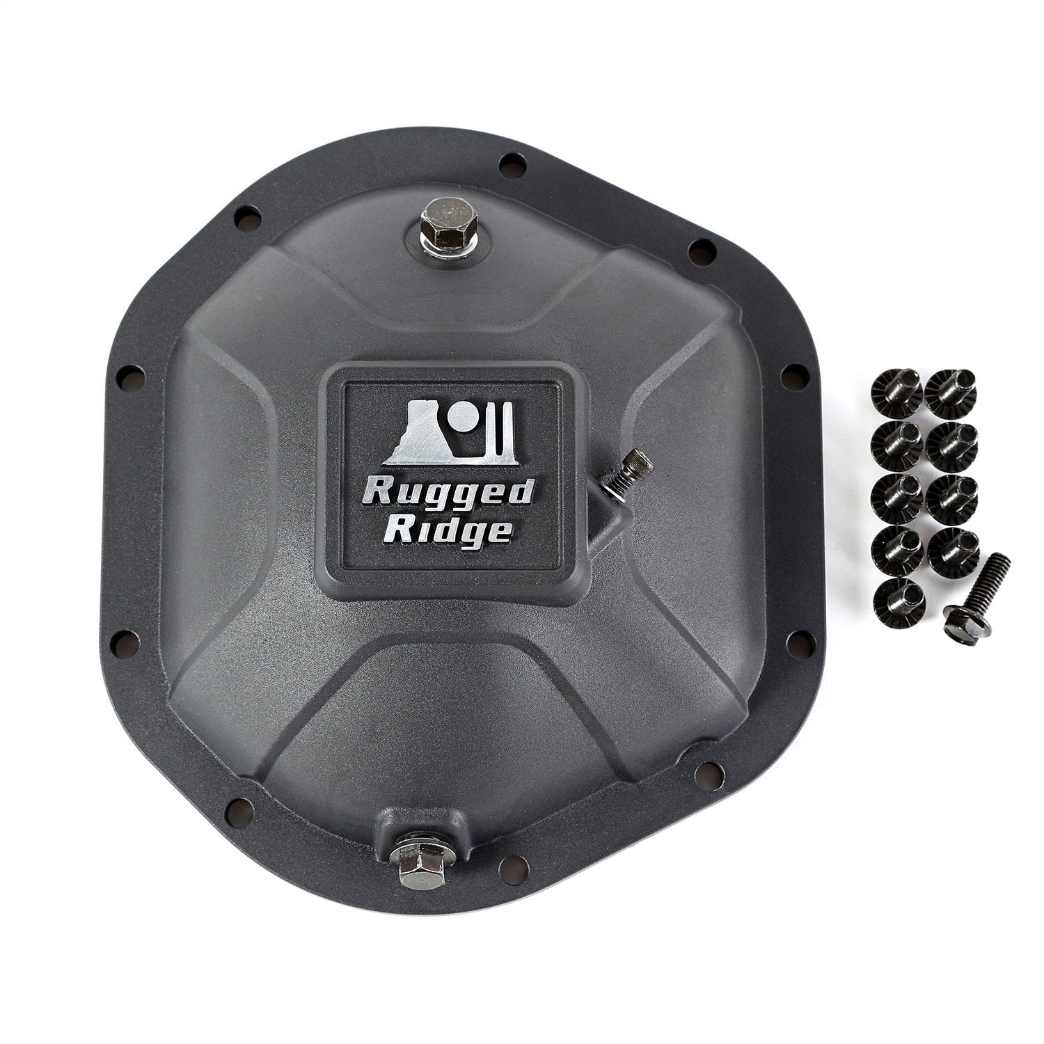 Rugged Ridge | Boulder Aluminum Differential Cover, Black | 16595.12 | Fits Dana 44