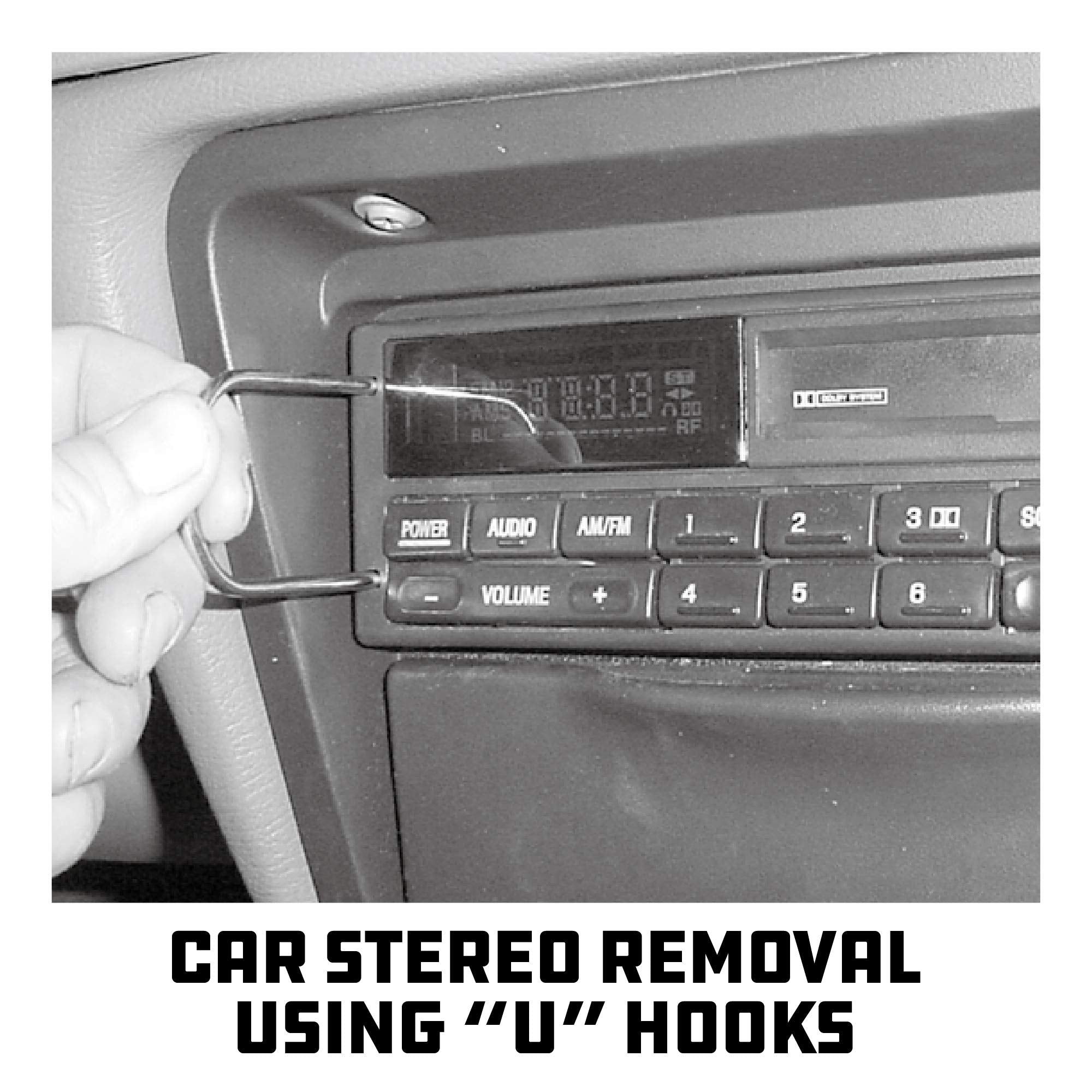 Powerbuilt Radio And Antenna Remove And Install Tool Set, Car Stereo System Remover Keys, 19 Piece, Wrench, Hex Keys, Storage Ca