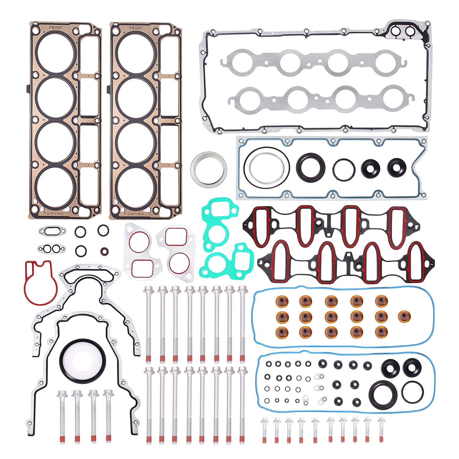 LIMICAR Cylinder Head Gasket Set Head Bolts ES72173 (1st Generation) Compatible w/ 2002 2003 2004 2005 2006 2007 2008 2009 2010