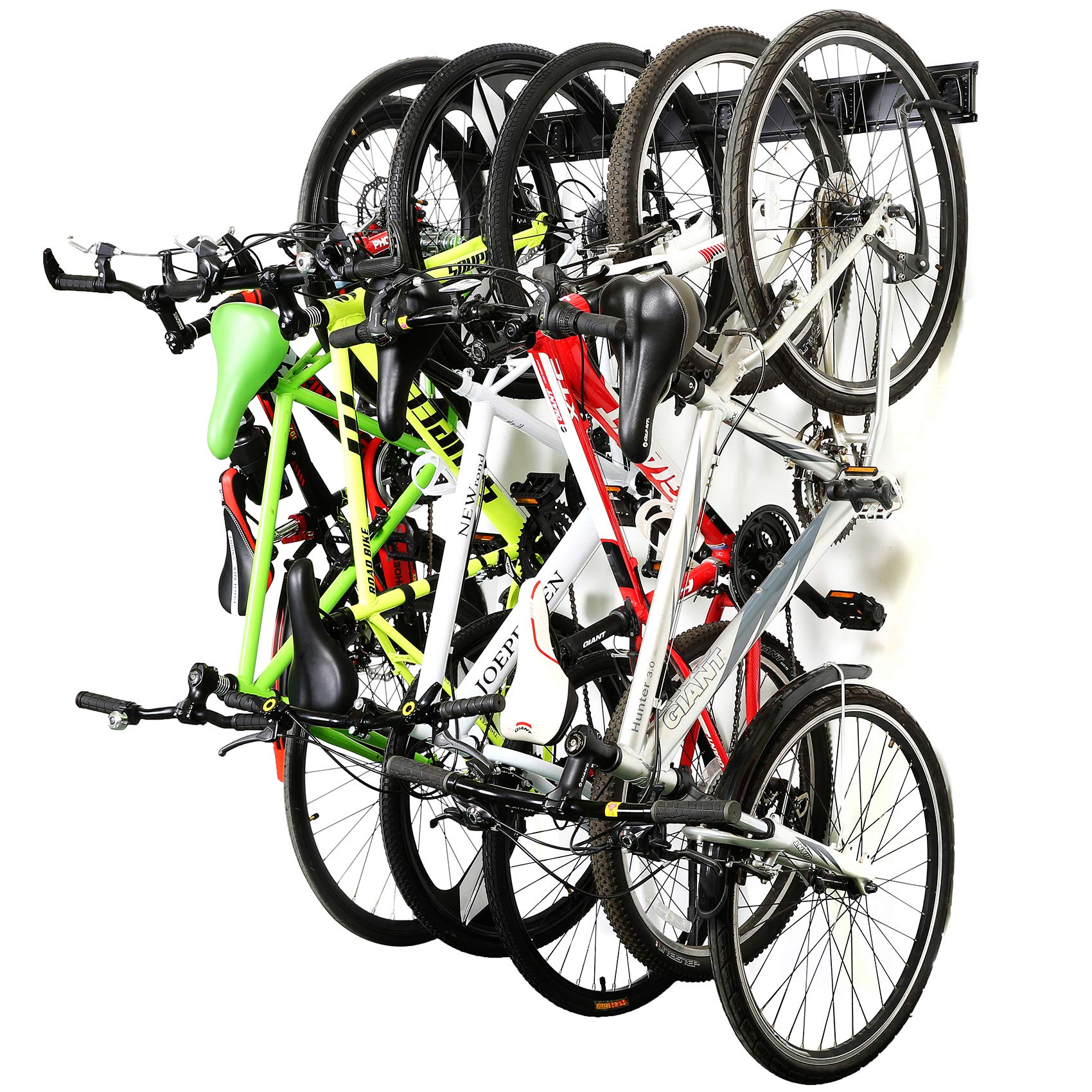Ultrawall Stainless Steel Bike Storage Rack,6 Bike Storage Hanger Wall Mount For Home & Garage Holds Up To 300Lbs, Black -Like New