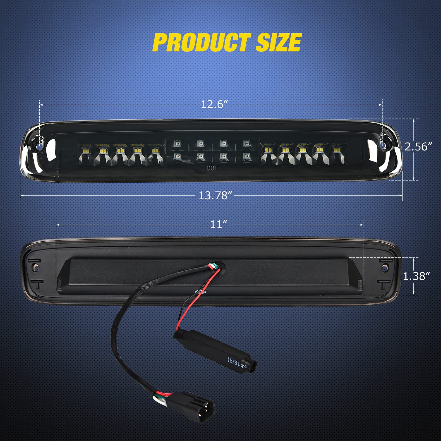 Nilight Third Brake Light High Mount 3Rd Brake Stop Reverse Cargo Led Lights For Chevy Silverado Gmc Sierra 1500 2500 3500Hd 201