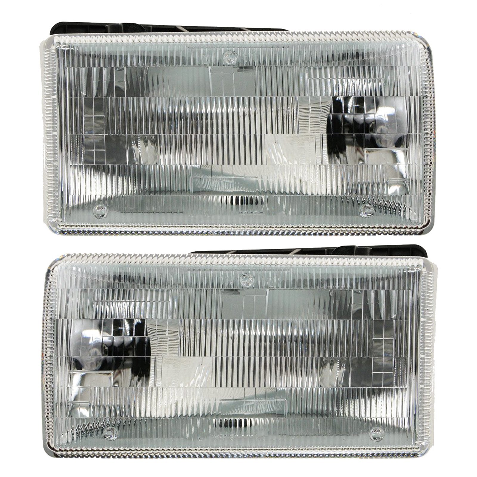 Trq Driver & Passenger Side Headlight Assembly Set Headlights Driver & Passenger Side Compatible With 1991-1996 Dodge Dakota Ch2