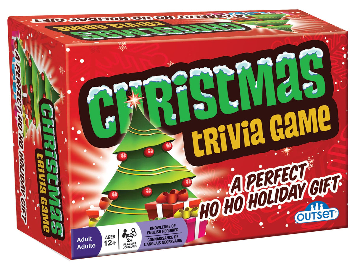 Cobble Hill Outset Media Christmas Trivia Game - Party Game - Holiday Travel Game - Family Game - Fun And Easy To Play - 70 Triv