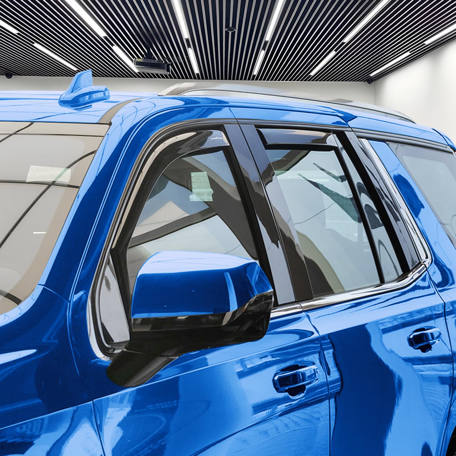 Goodyear Shatterproof In-Channel Window Deflectors For Cadillac Escalade 2021-2025, Rain Guards, Window Visors For Cars, Vent De