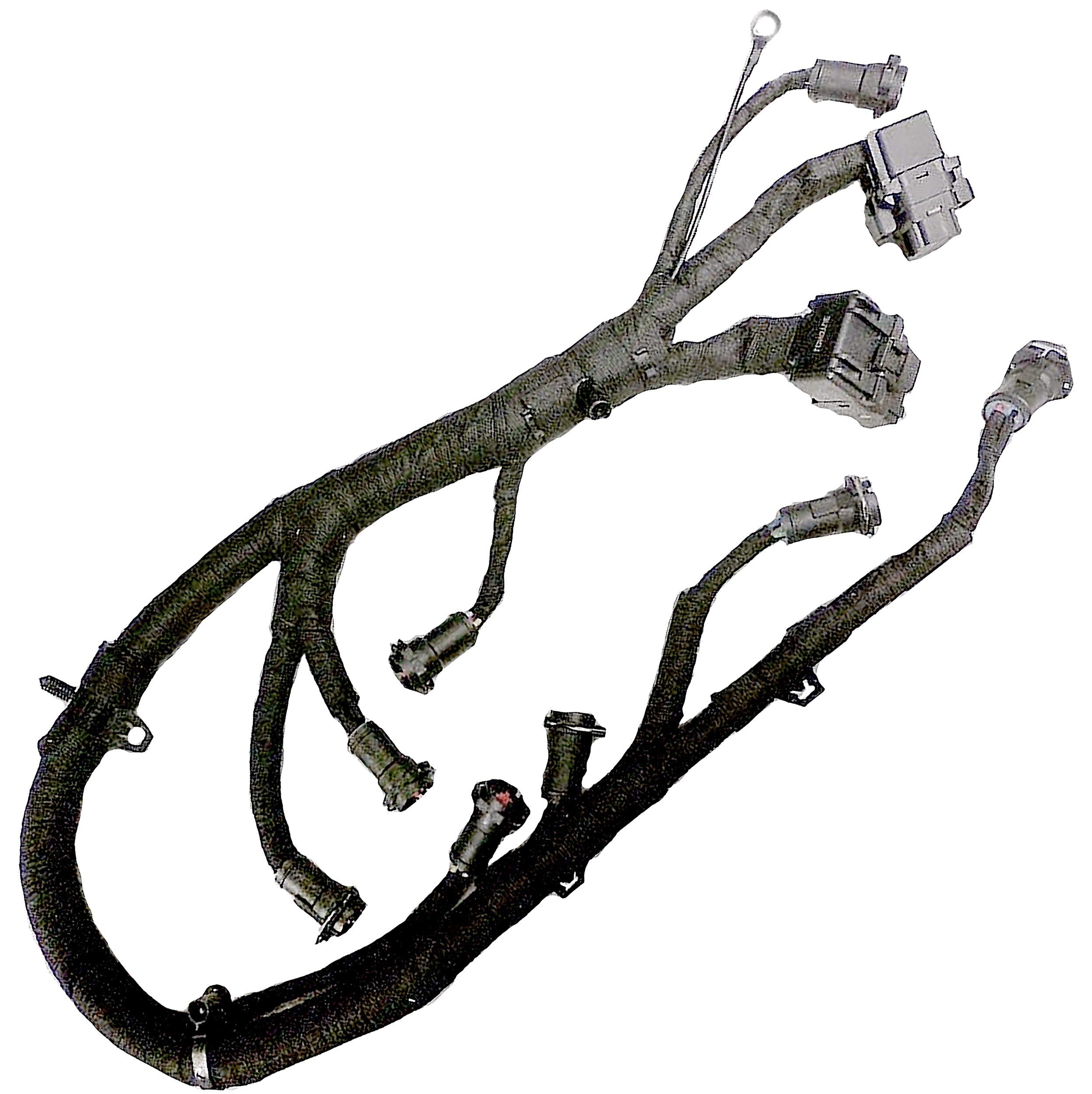 Apdty 133994 Ficm Engine Fuel Injector Complete Wire & Pigtail Wiring Harness Fits 6.0L Diesel 2004-2005 Ford Excursion / 2003-2007 F250, F350, F450, F550 (Replaces 5C3Z-9D930-A, 5C3Z9D930A, Ap0031)