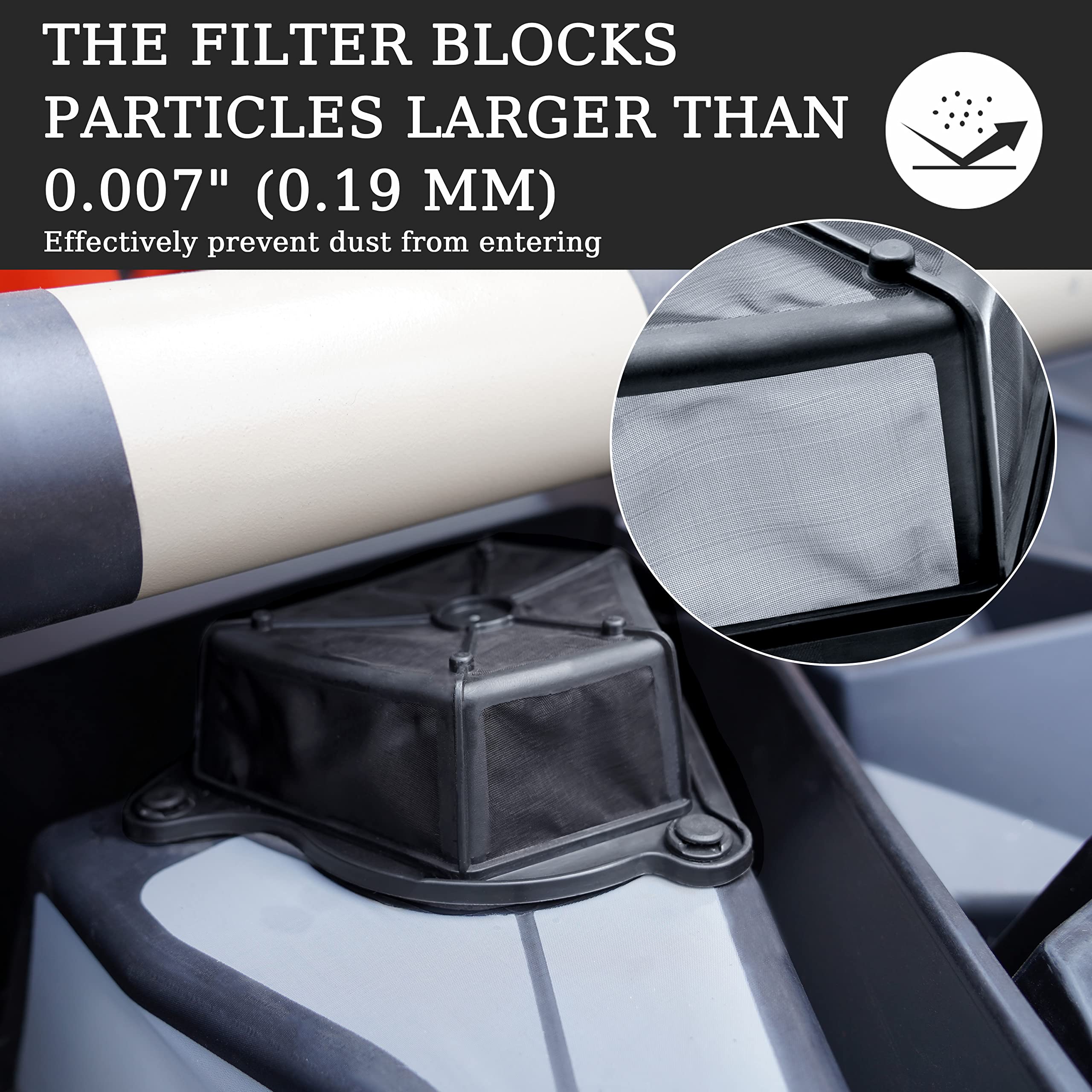 Sautvs Air Intake Pre-Filter For Can-Am Maverick X3, Black Plastic Air Intake Pre Filter Kit For Can Am Maverick X3 Max Turbo Accessories (1Pc, Replace #715004266)