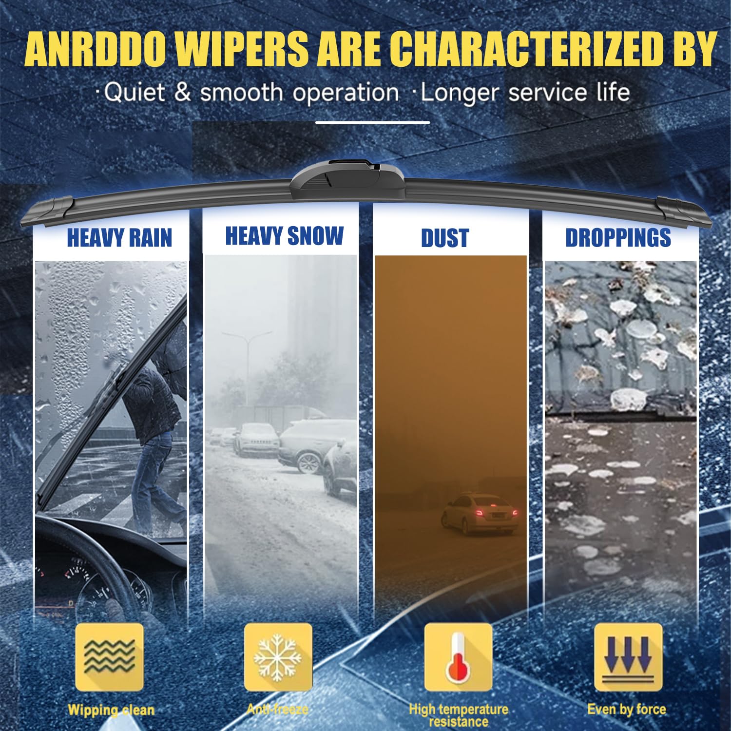 3 Wipers Factory Replacement For Jeep Wrangler Jk 2018-2018 Wrangler 2007 2008 2009 2010-2017 Original Equipment Windshield Wipe