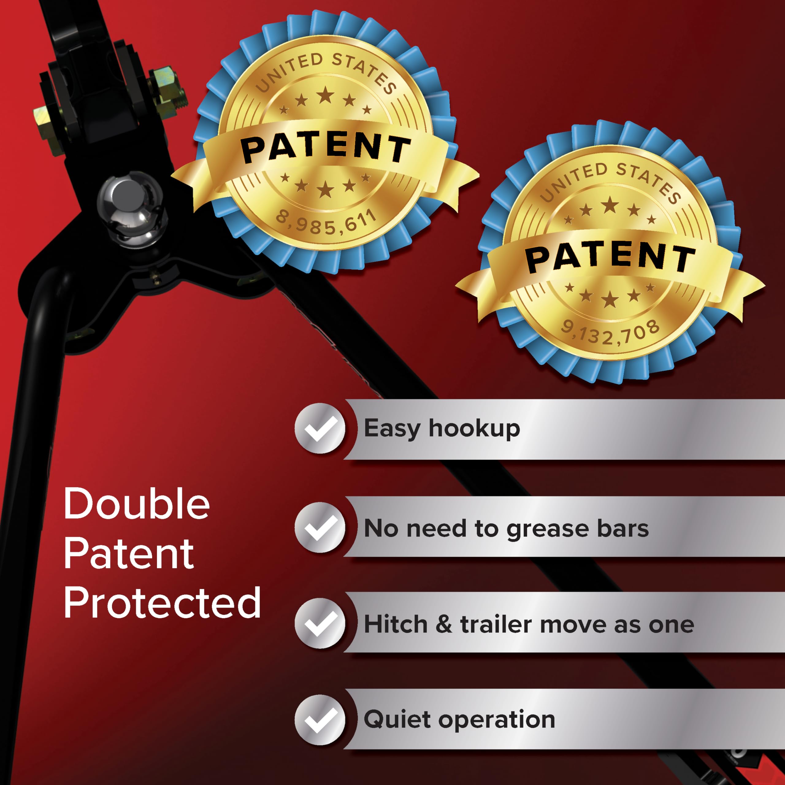 Camco Eaz Lift Recurve R3 1,000 Lb Hitch - Adjustable Trailer Sway Control, Towing Stability For Campers - Adjustable Trailer Hitch – Rv Accessories For Easy Installation & Optimal Control (48752)