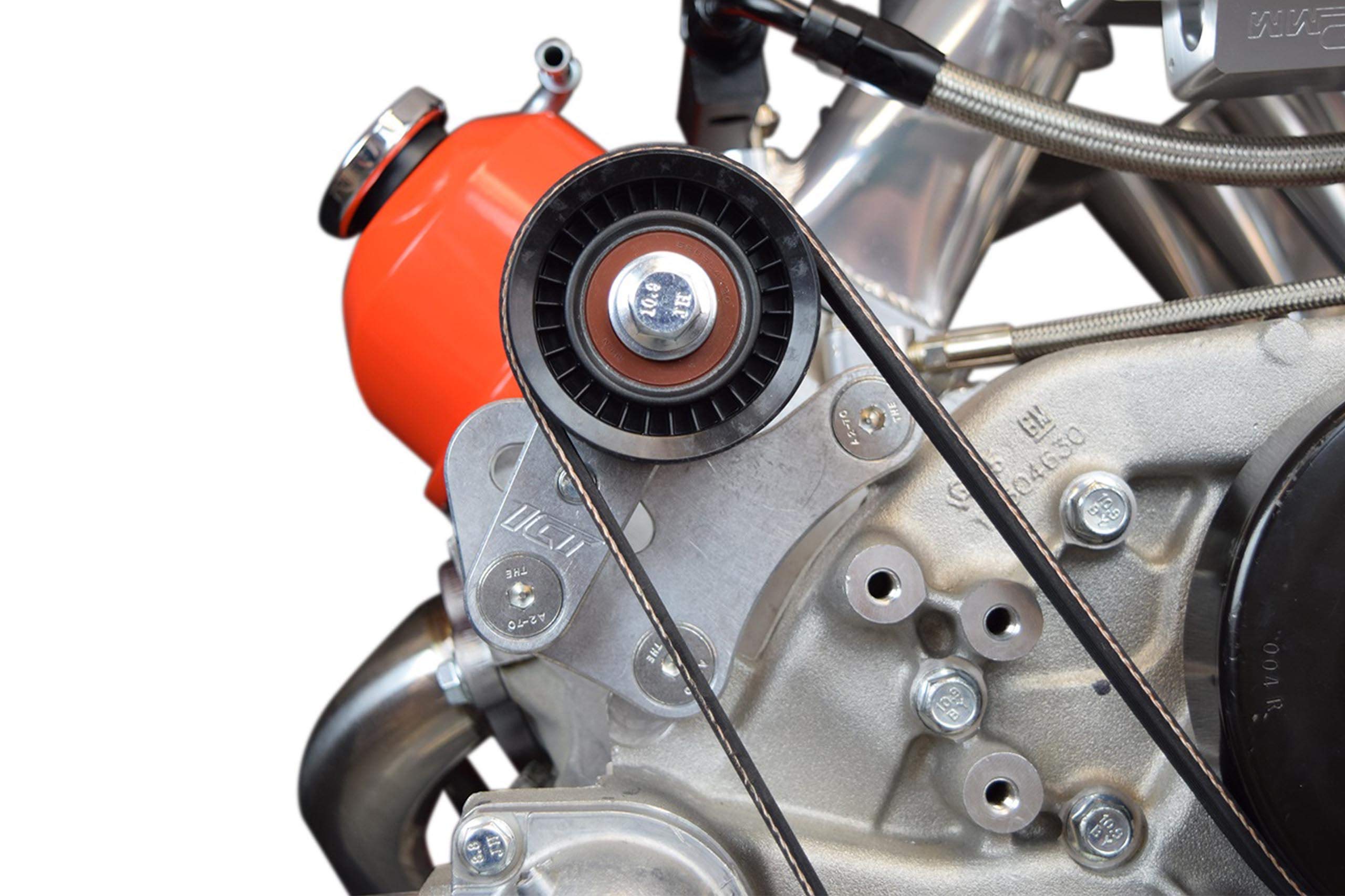 ICT Billet Manual Belt Tensioner with Pulley Compatible with Corvette CTS-V G8 CTSV Z06 LS7 Aluminum LS1 LS2 LS3 LS6 Made in The USA 551617X-1