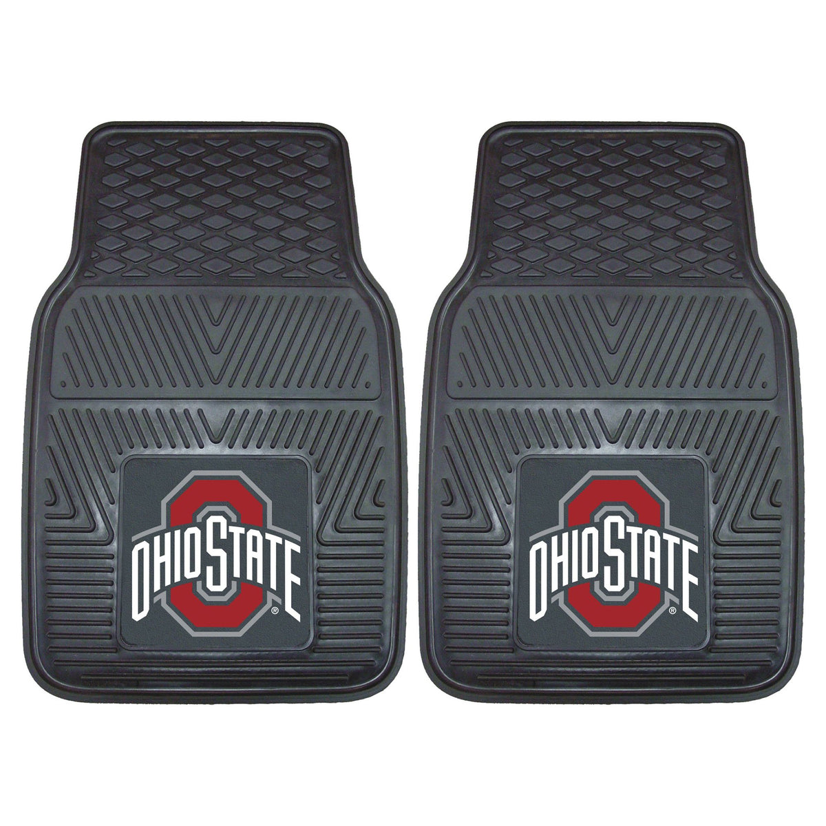 Fanmats - 7924 Ncaa Ohio State University Buckeyes Vinyl Heavy Duty Car Mat 18''X27''