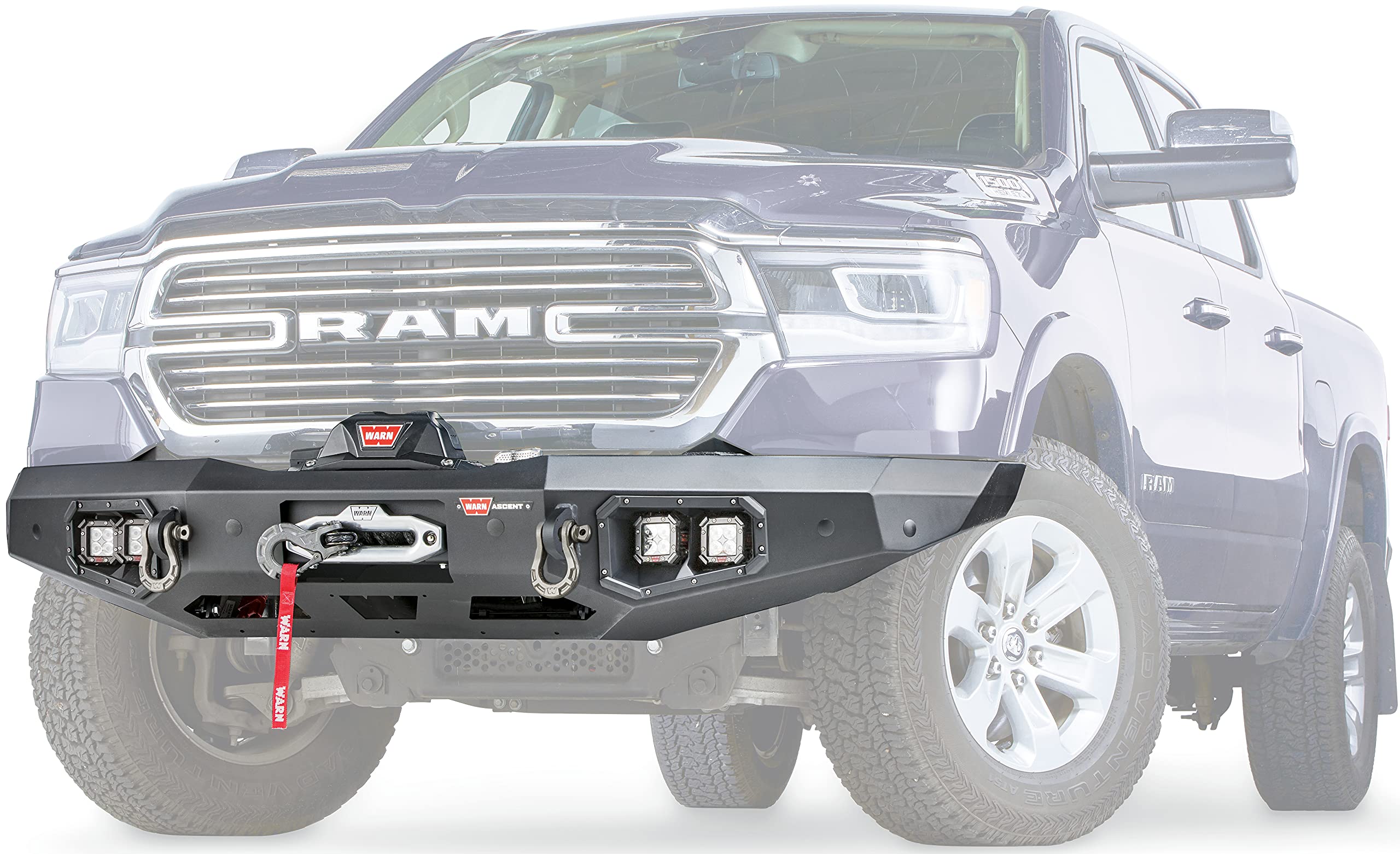 Warn 103638 Ascent Front Bumper, Fits: Dodge Ram 1500 Trucks (2019-2021)