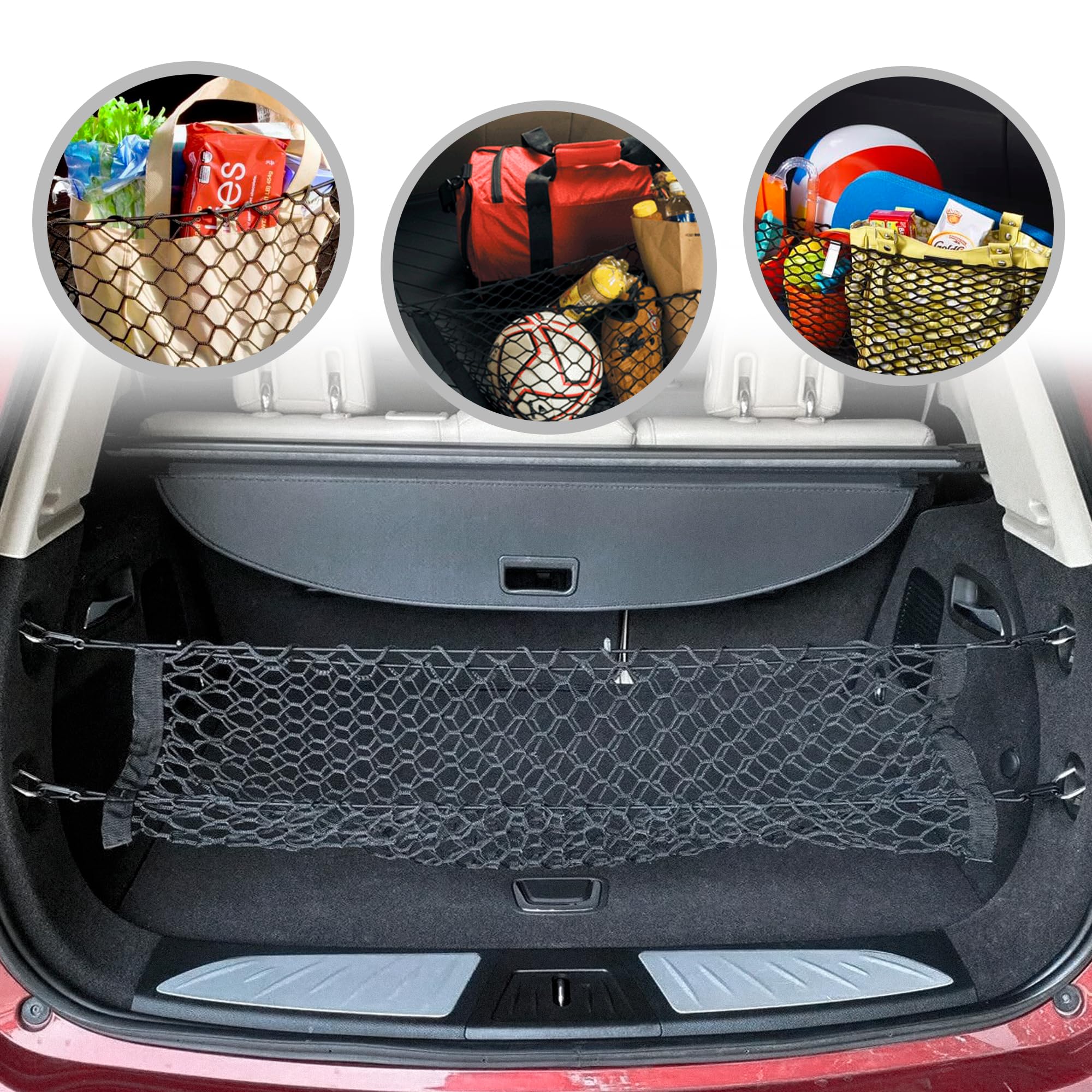 Envelope Style Trunk Mesh Cargo Net for Buick Envision 2016-2020 - Car Accessories - Premium Trunk Organizers and Storage - Carg