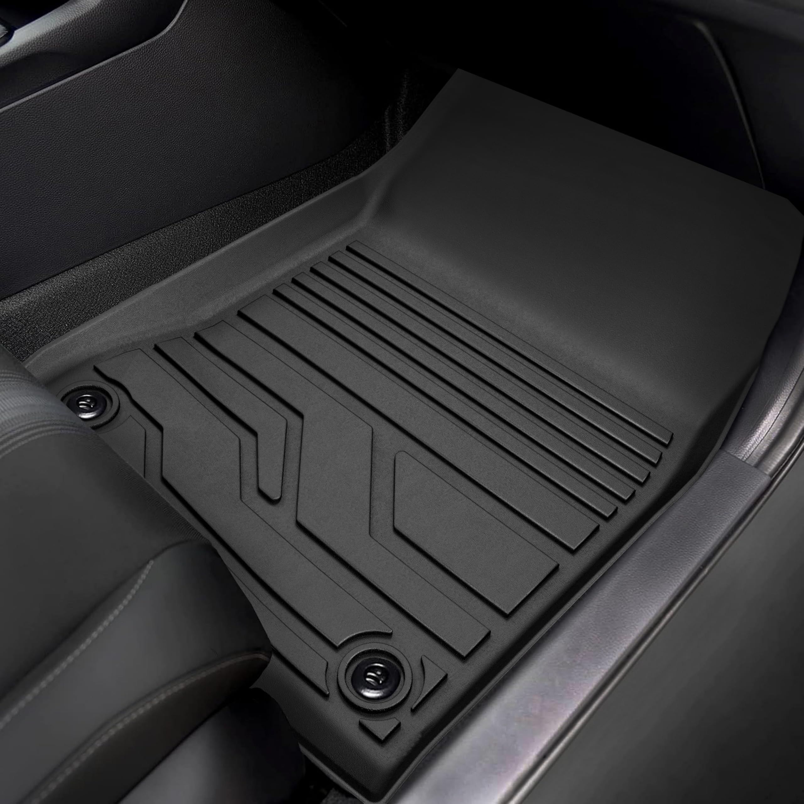 Karpal Floor Mats Fit For 2022-2025 Honda Civic Sedan (Not Fit Hatchback), Tpe Rubber All Weather Protection Heavy Duty Floor Li