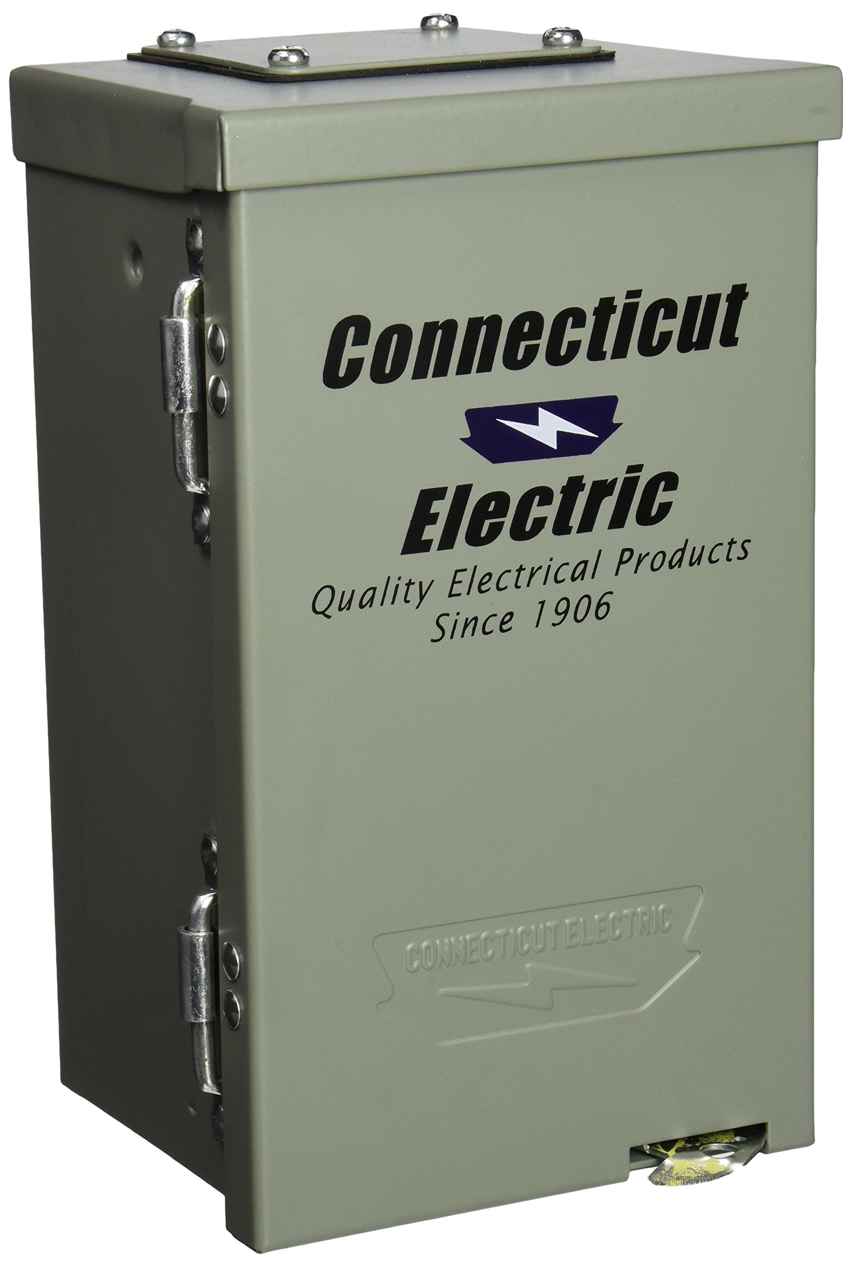 Connecticut Electric Parallax Power Supply (CESMPSC13-HR) 30 Amp Power Outlet Box with Breaker, Grey