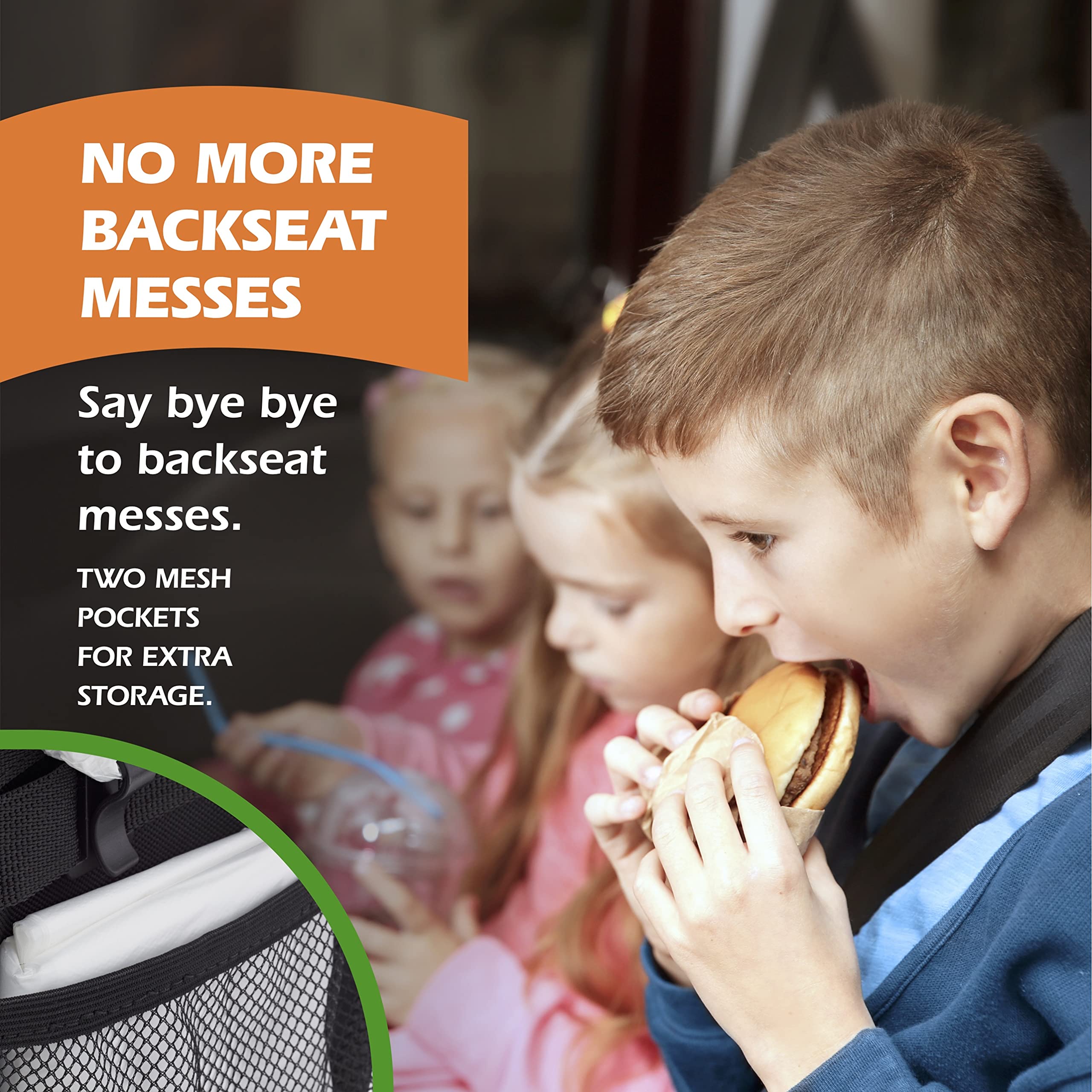 Drive - Collapsible Car Trash Can With 20 Bags - Leakproof, Black, Medium