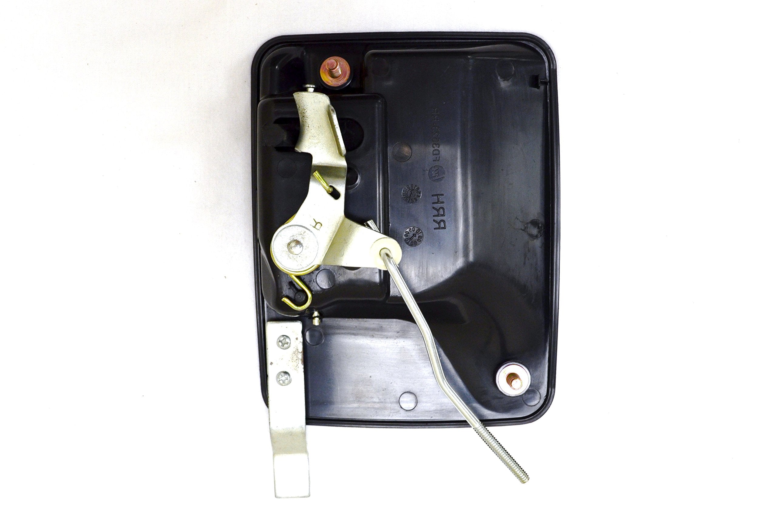 PT Auto Warehouse FO-3523A-RP - Outside Exterior Outer Door Handle, Textured Black - Rear Left/Right Pair (Replaces 7C3Z2626601AA, 7C3Z-2626601CA, 7C3Z-2626600AA, 7C3Z2626600CA)