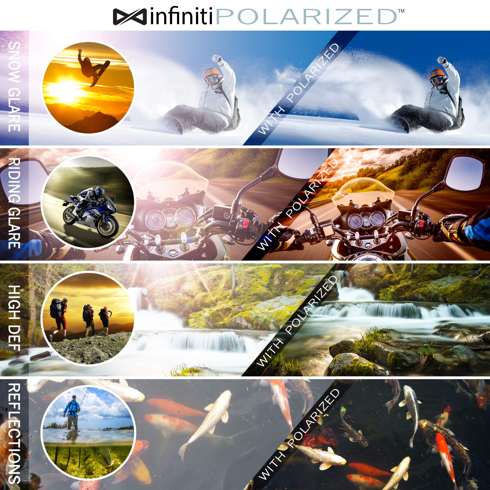 Bikershades Motorcycle Goggles Sunglasses Anti Glare Polarized Rose Lens Foam Cushion Adjustable Strap Ski Sky Diving