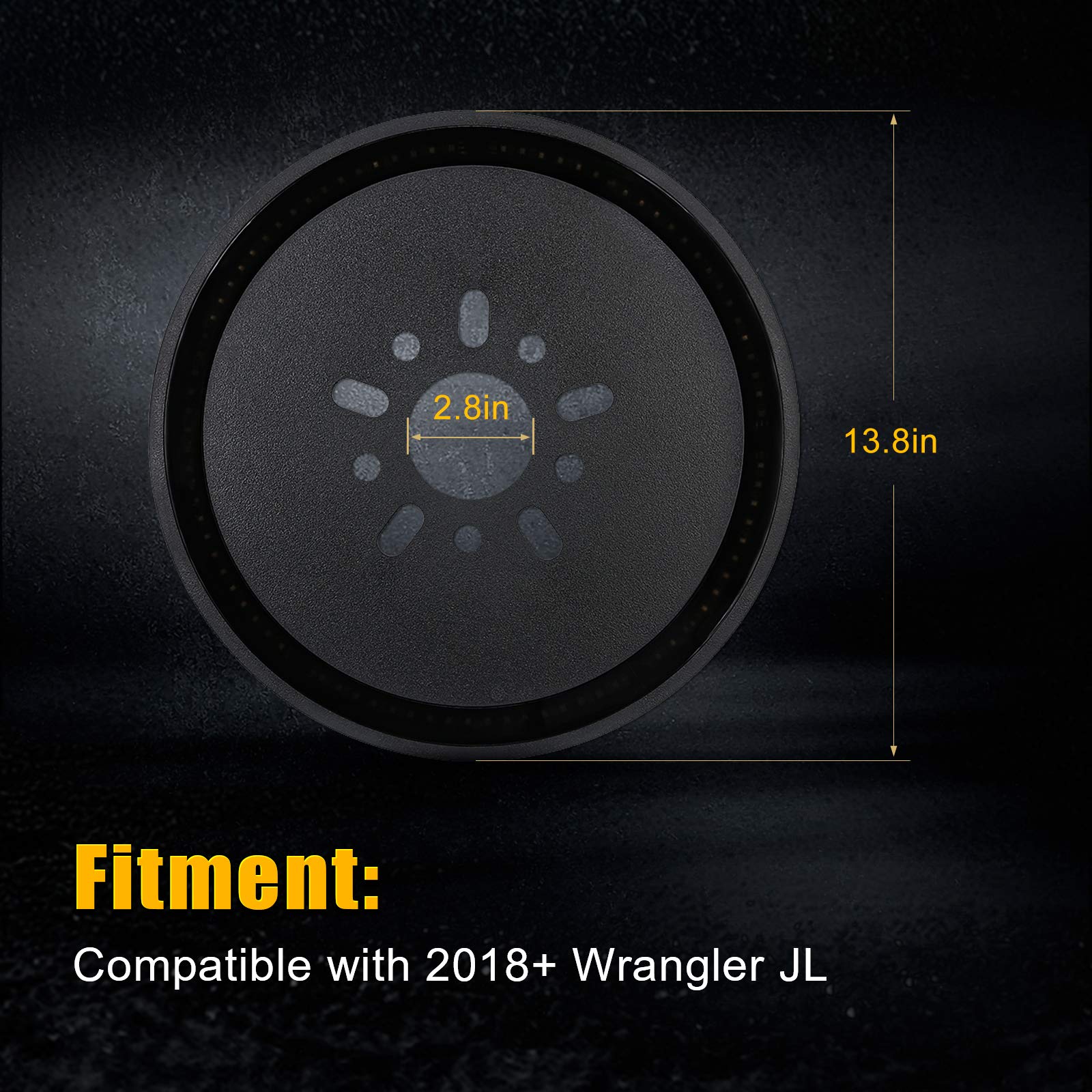 Suparee (Plug And Play Spare Tire Brake Light Wheel 3Rd Third Brake Light Jl Spare Tire Light Fits For Wrangler Jl Jlu 2018-2021 With Back Up Camera