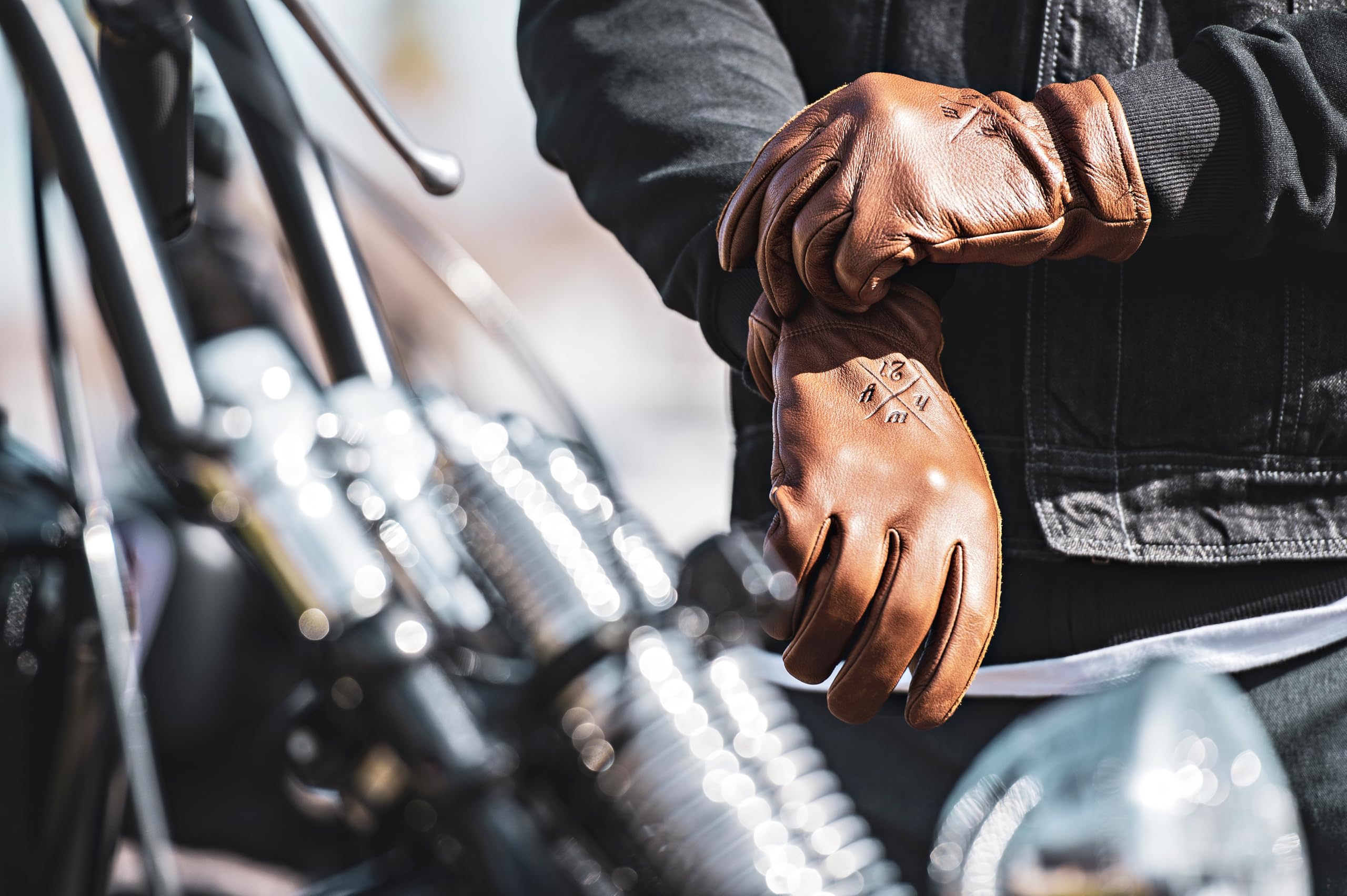 Highway 21 Men'S Motorcycle Louie Gloves (Brown, Medium)