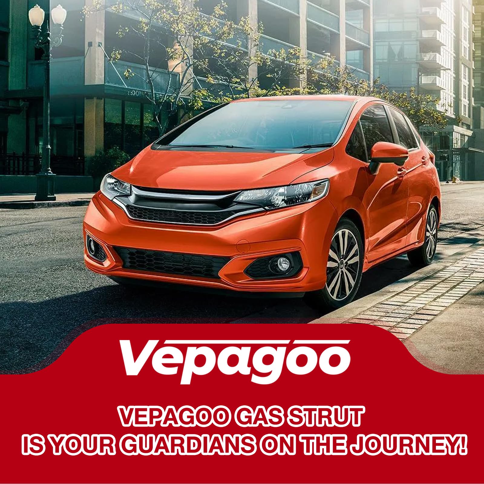 Vepagoo Pm3315 Rear Hatch Struts Liftgate Tailgate Compatible With 2015-2020 Honda Fit Gas Shock Lift Supports Spring, Trunk Hat