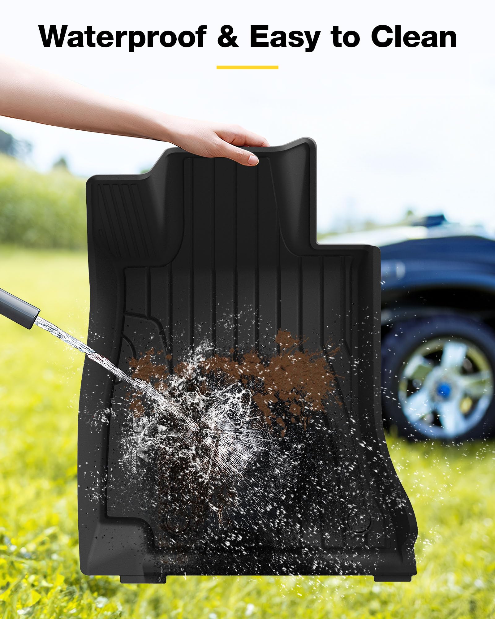 3W Floor Mats Compatible For Benz C-Class 2022-2024 2025 Tpe All Weather Custom Fit Floor Liner For Benz C Class 1St And 2Nd Row