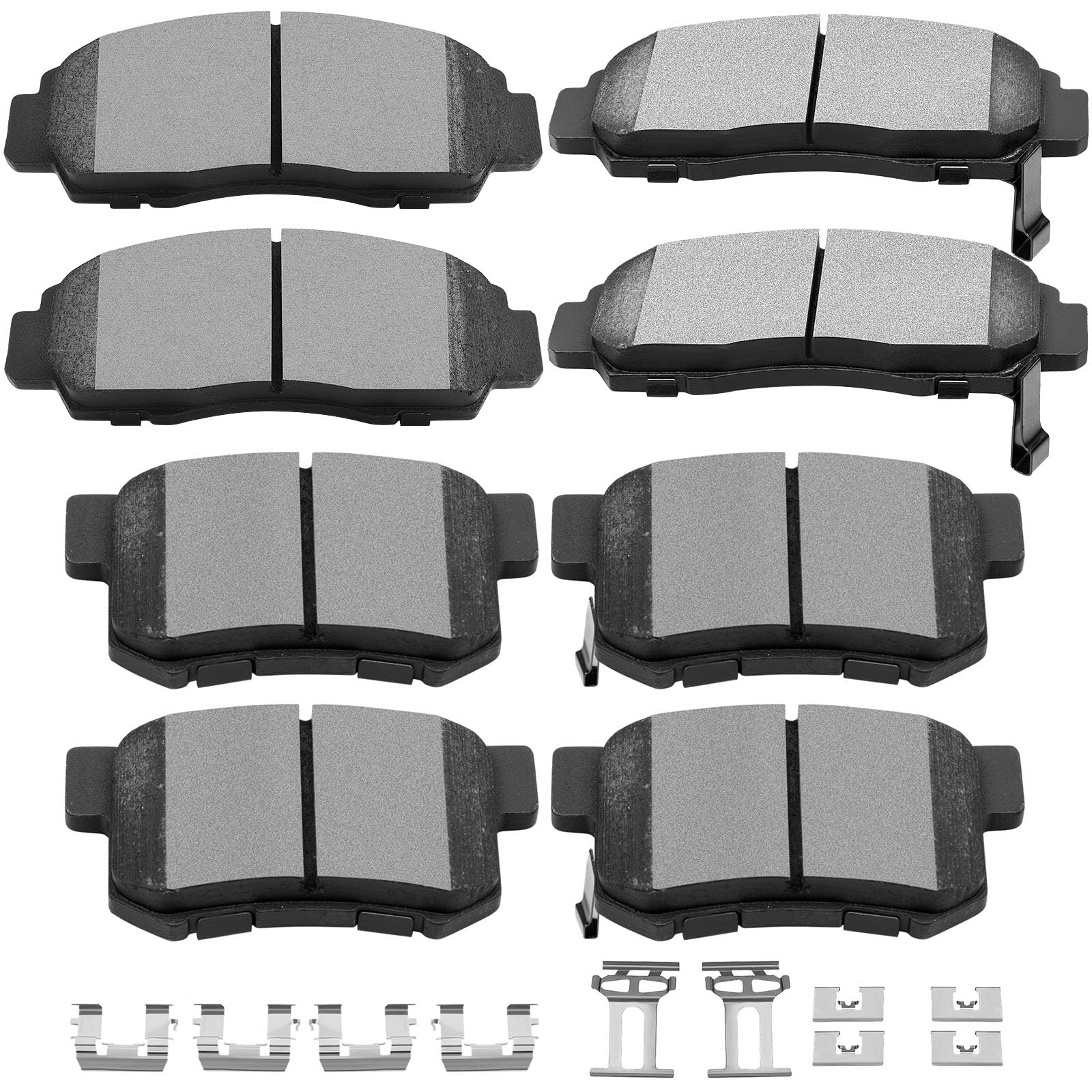 Scitoo D787 D536 Front Rear Ceramic Brake Pads Sets Fit For Acura Cl 2001-2003,For Acura Rl 1999-2004,For Acura Tl 1999-2008