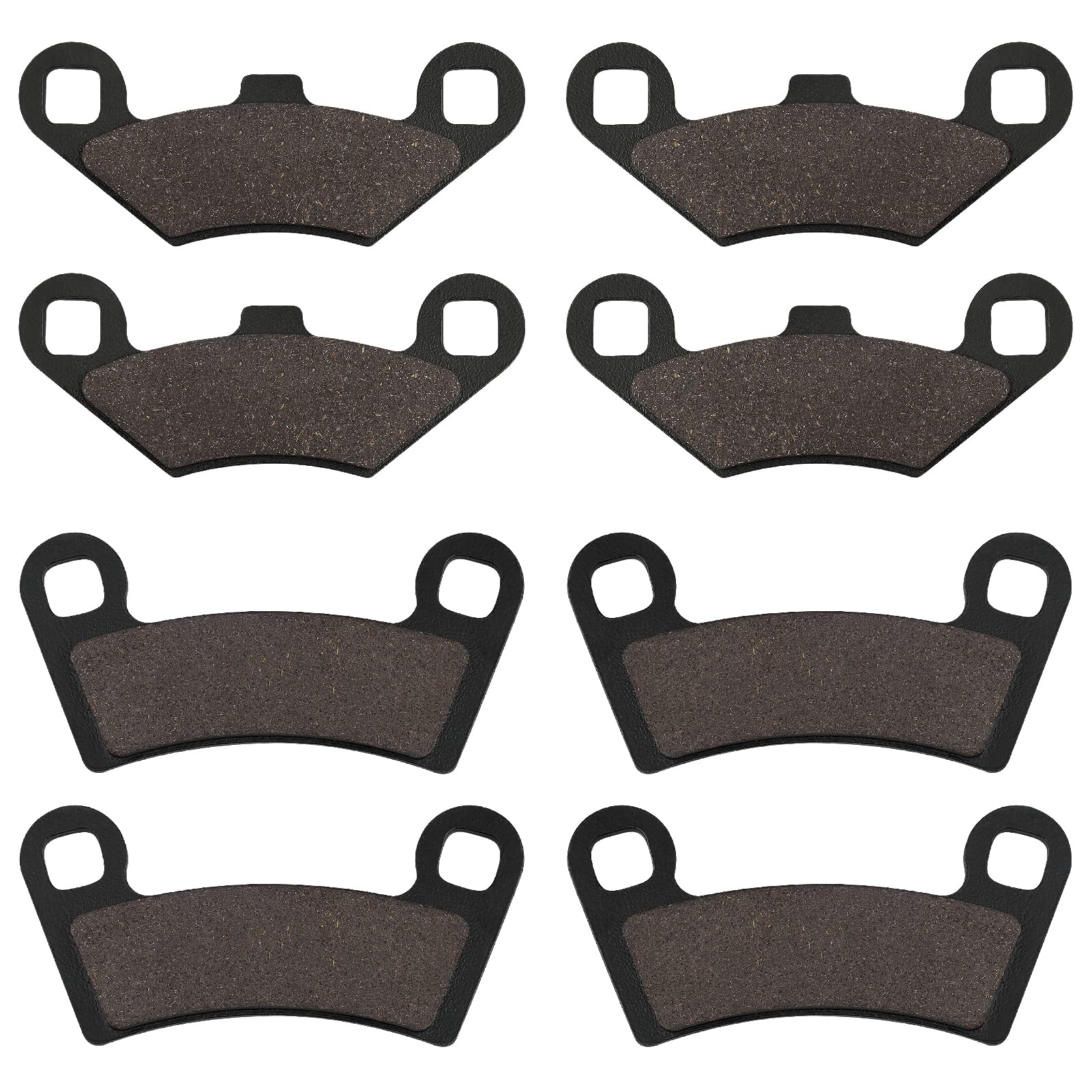 Front and Rear Brake Pad Replacement for Polaris Razor RZR 570 EFI LE EPS 800 RZR S 800 LE EPS 4pairs