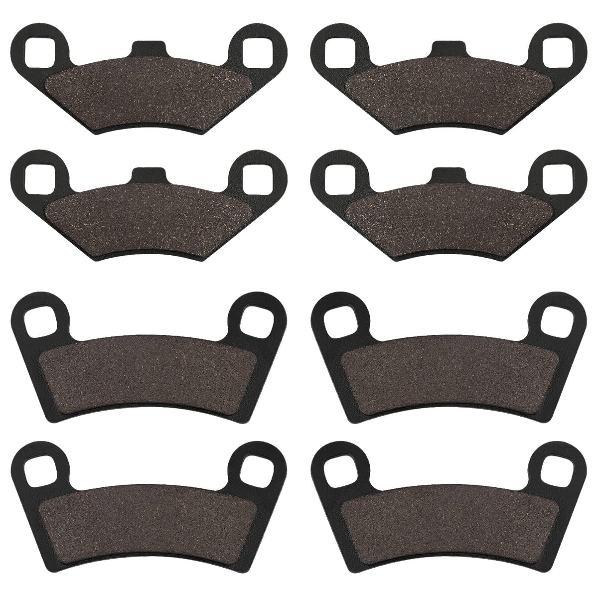 Front and Rear Brake Pad Replacement for Polaris Razor RZR 570 EFI LE EPS 800 RZR S 800 LE EPS 4pairs